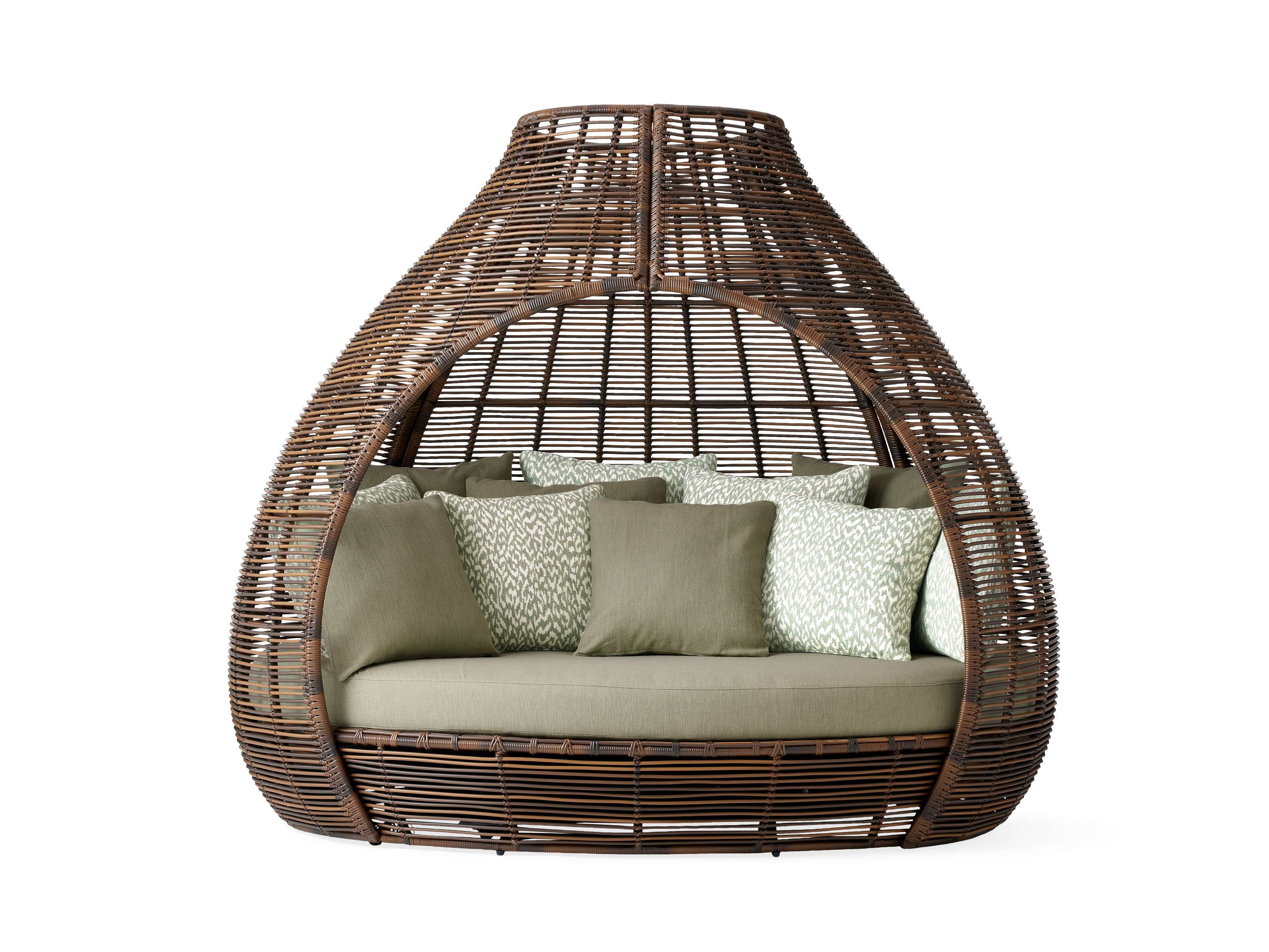 Calusa Outdoor Daybed in Eden Sage