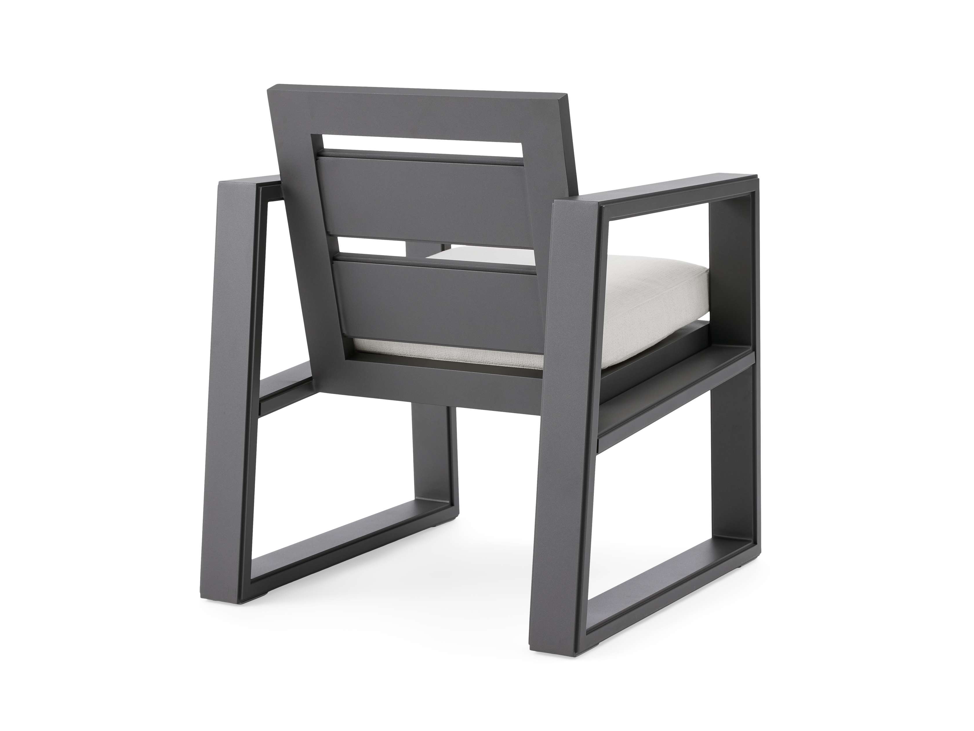Canyon Outdoor Aluminum Dining Arm Chair - Thumbnail 3