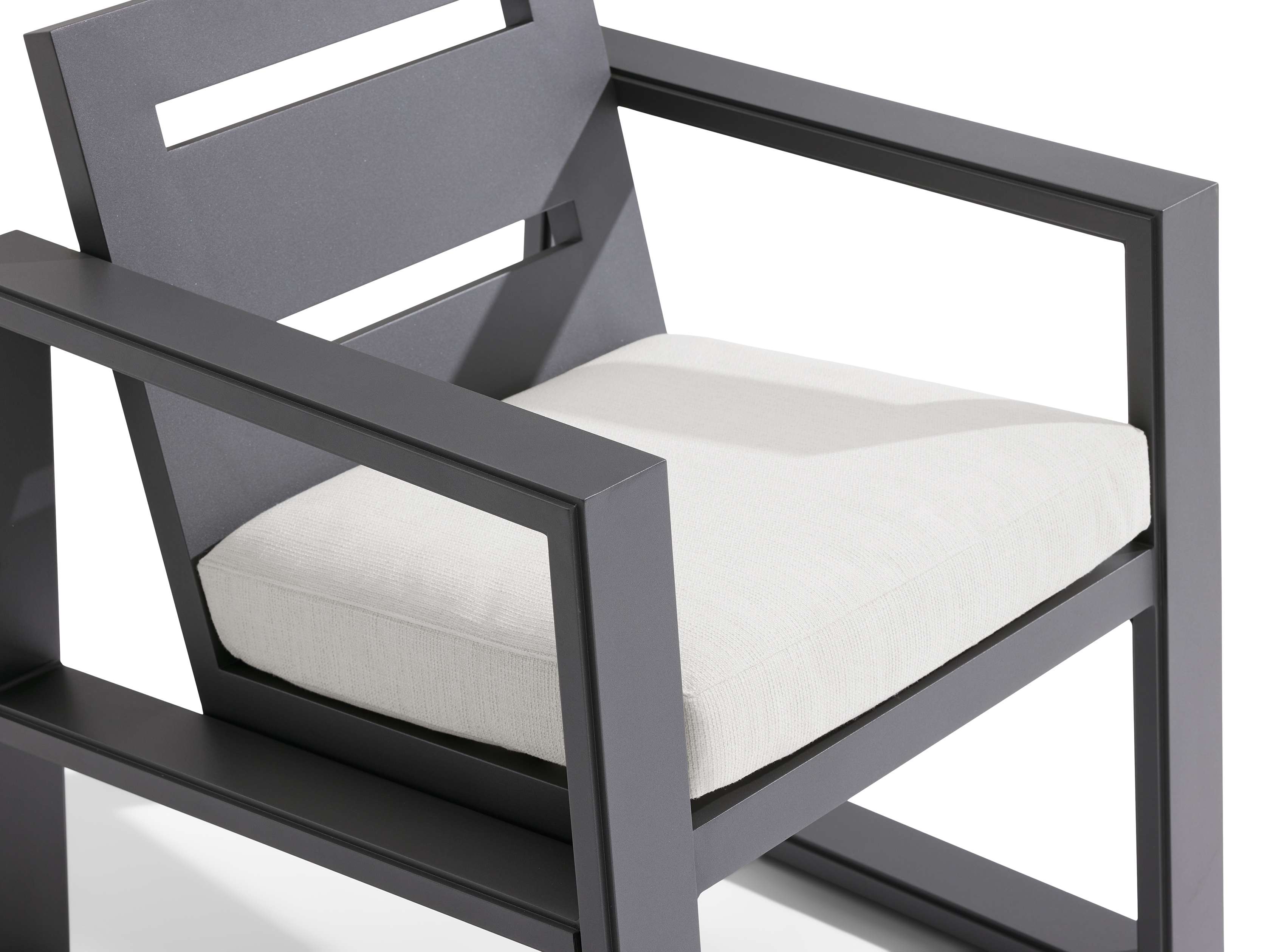 Canyon Outdoor Aluminum Dining Arm Chair - Thumbnail 5