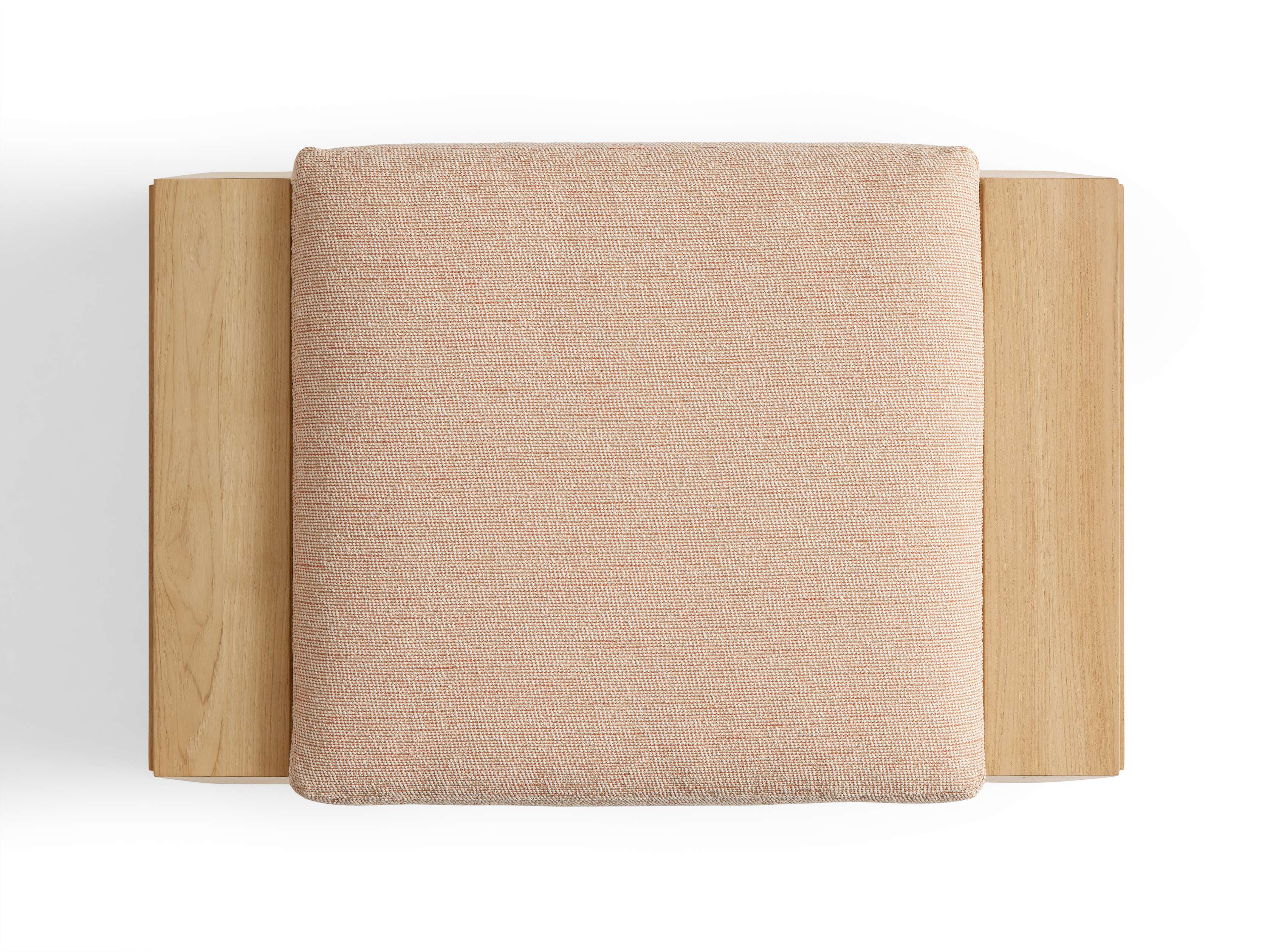 Canyon Outdoor Teak Ottoman - Thumbnail 2