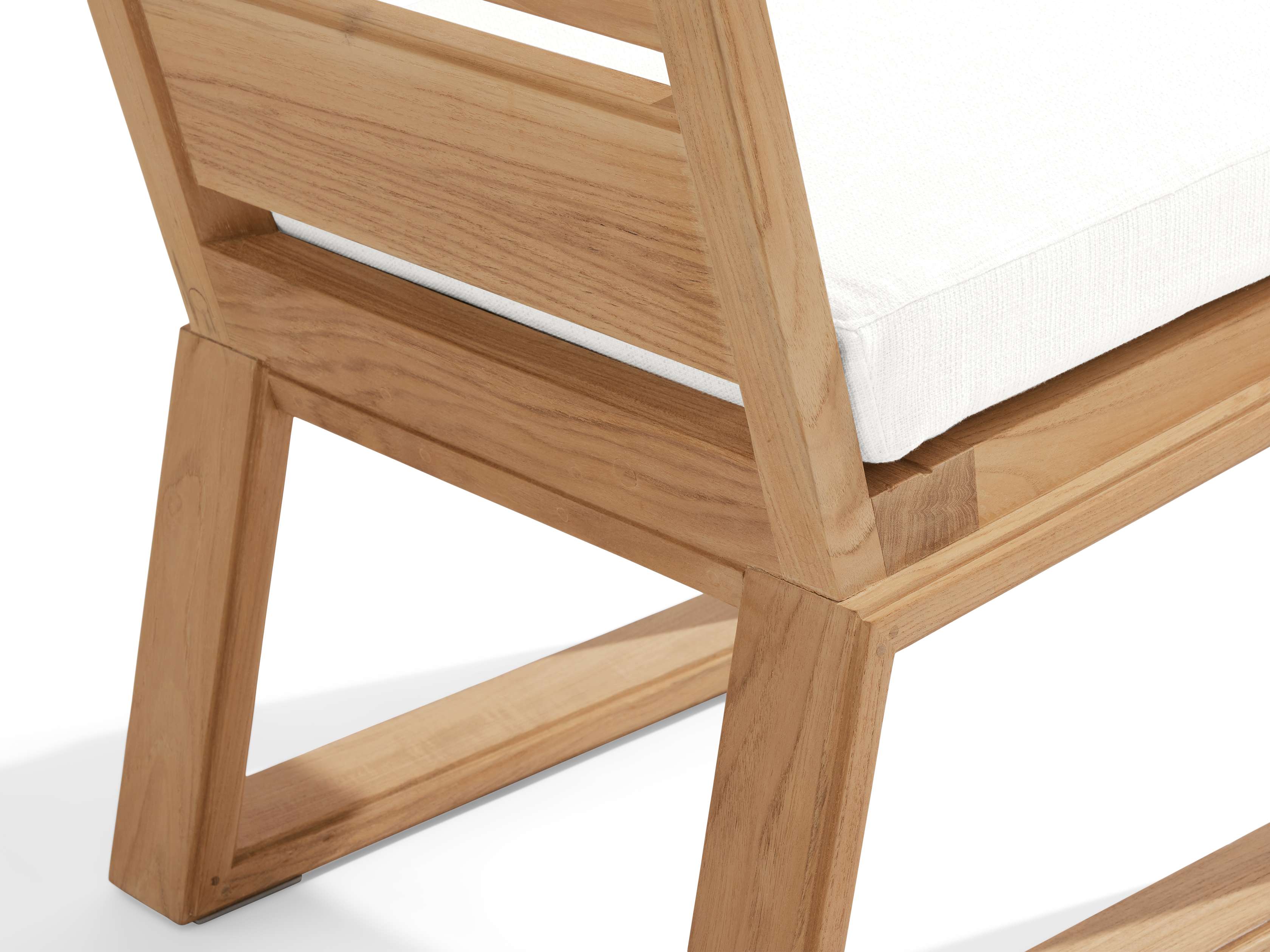 Canyon Outdoor Teak Dining Side Chair - Thumbnail 5