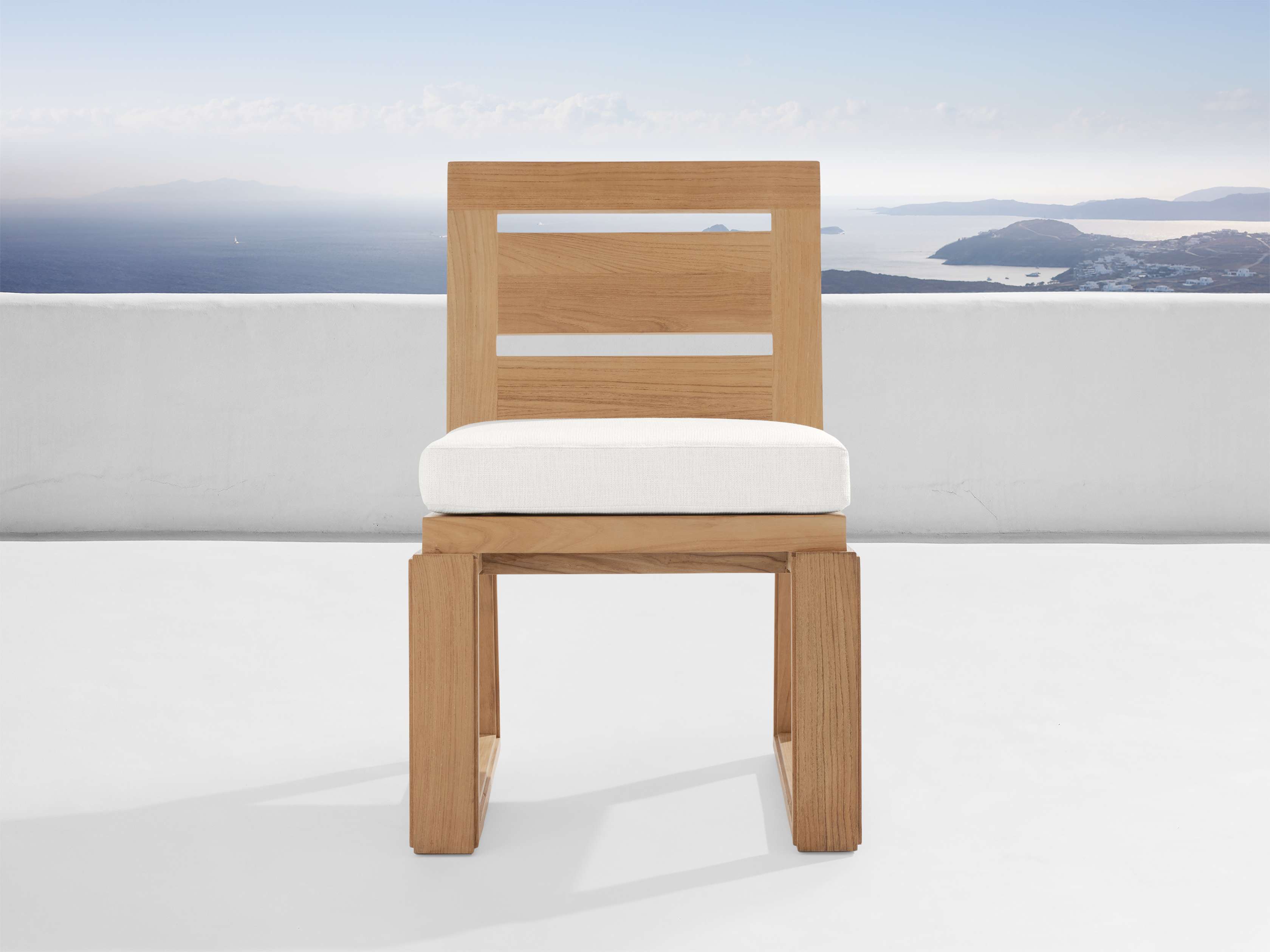 Canyon Outdoor Teak Dining Side Chair – Arhaus