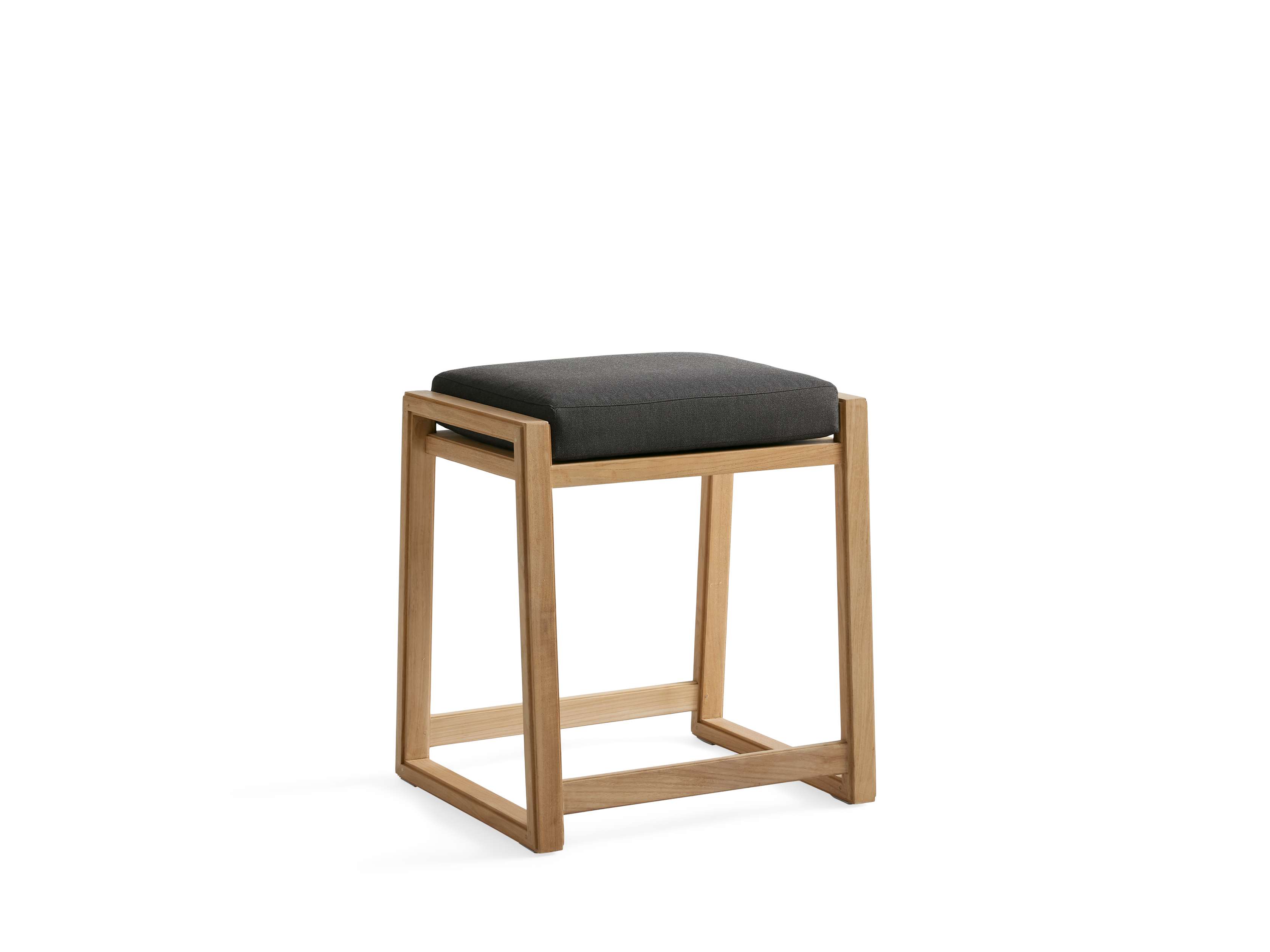 Canyon Outdoor Teak Backless Counter Stool - Thumbnail 3