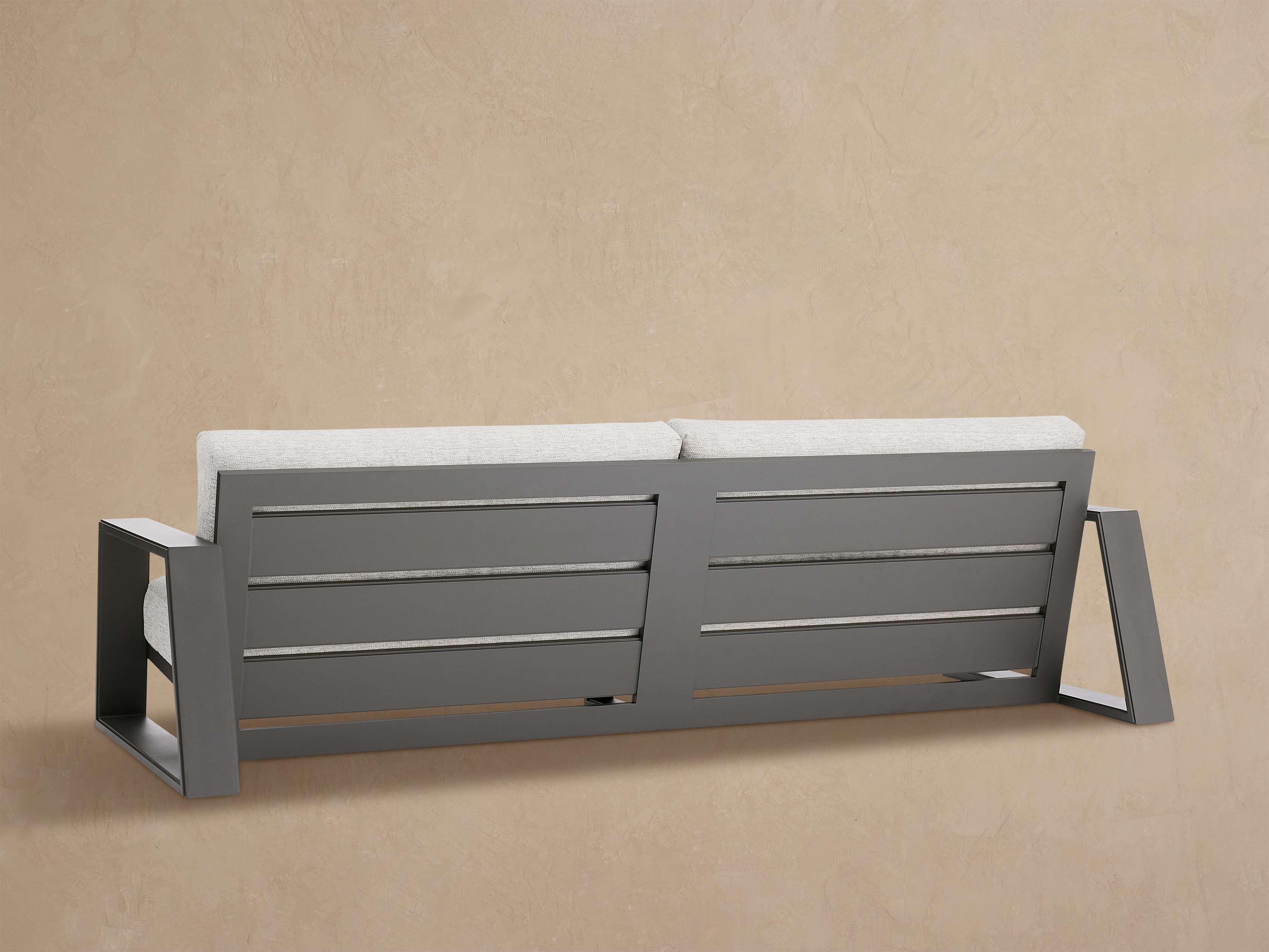 Canyon Outdoor Aluminum Sofa in Shardai Zinc – Arhaus