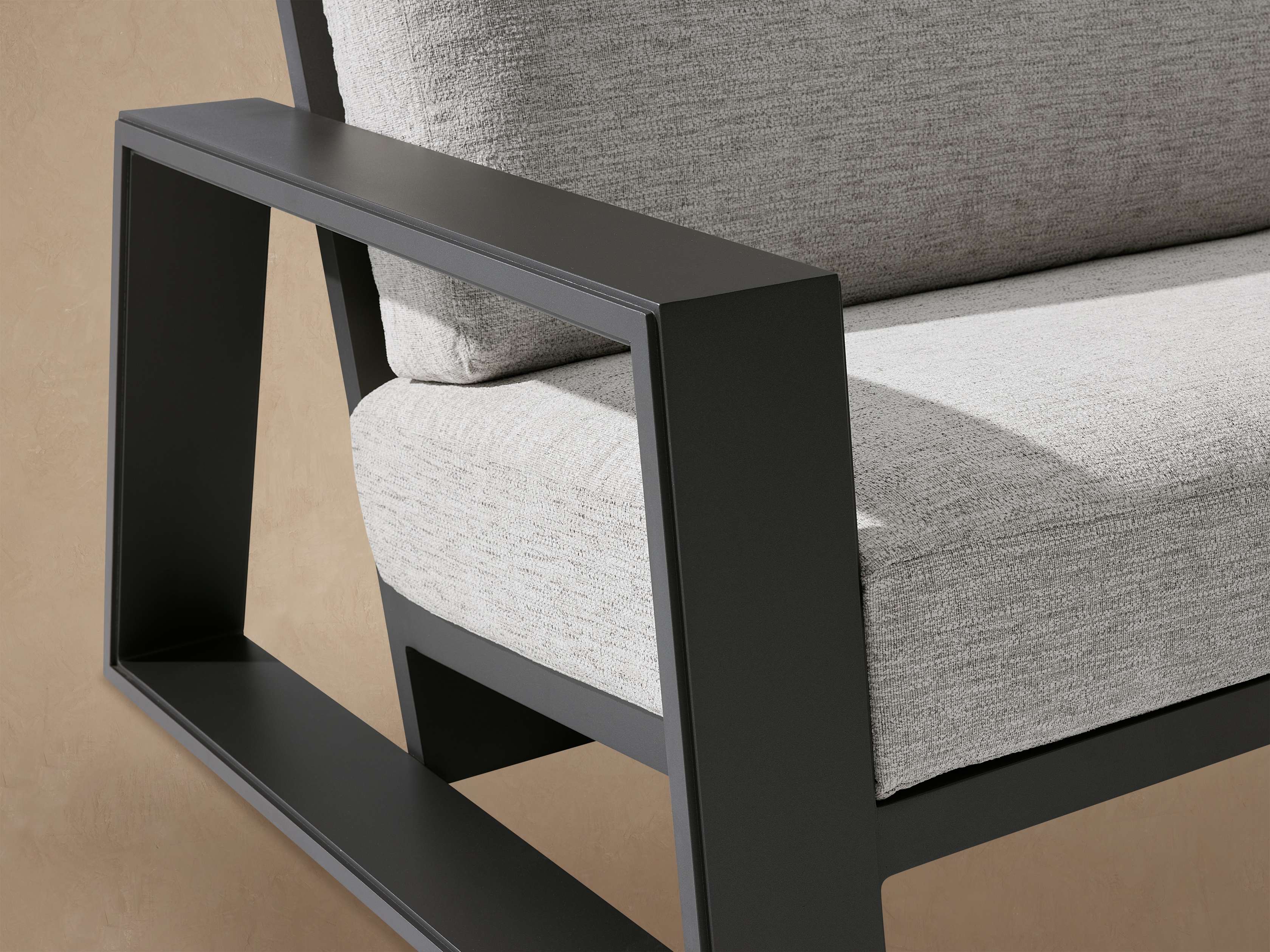 Canyon Outdoor Aluminum Sofa in Shardai Zinc – Arhaus