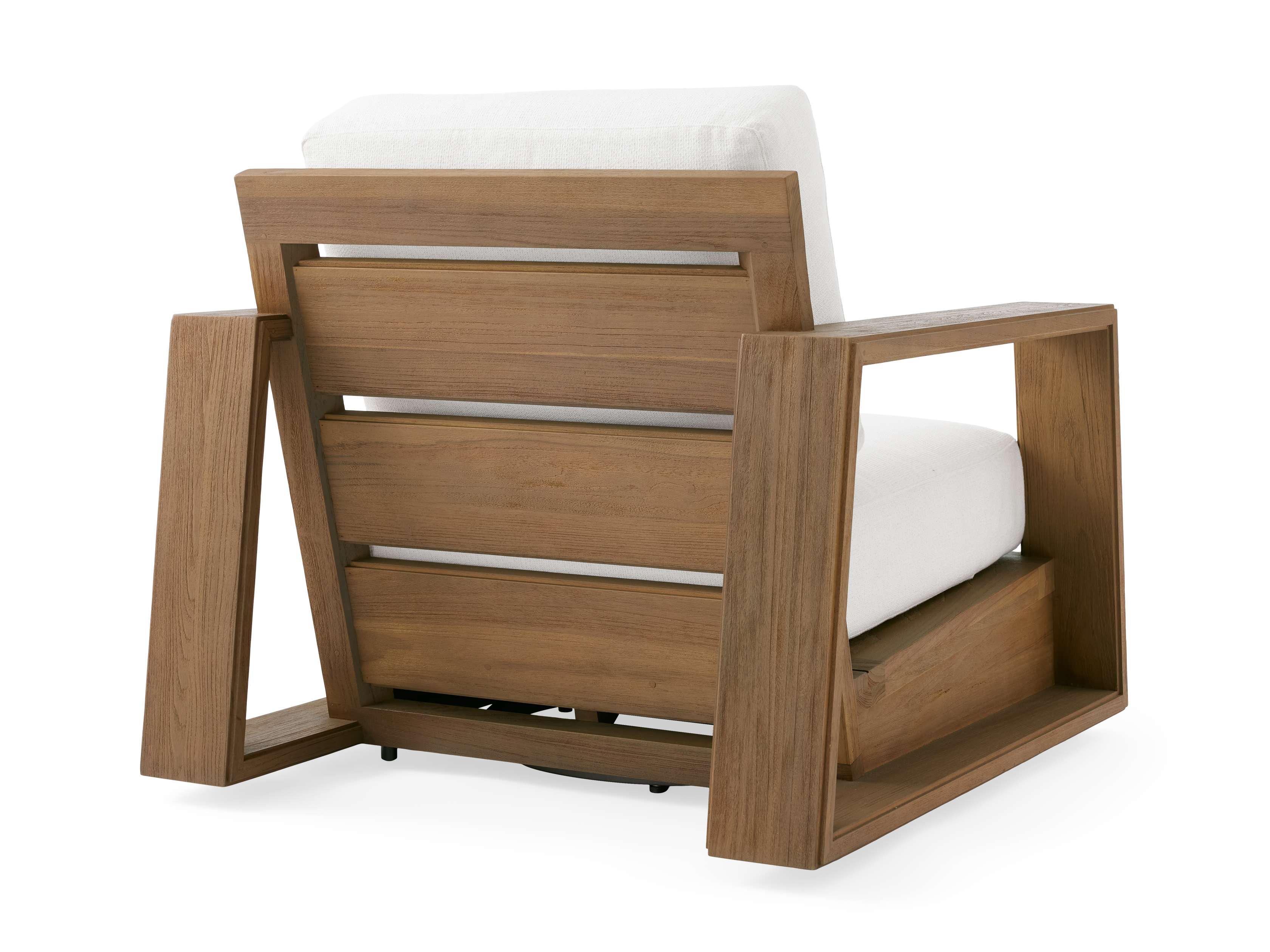 Canyon Outdoor Teak Swivel Chair - Thumbnail 3