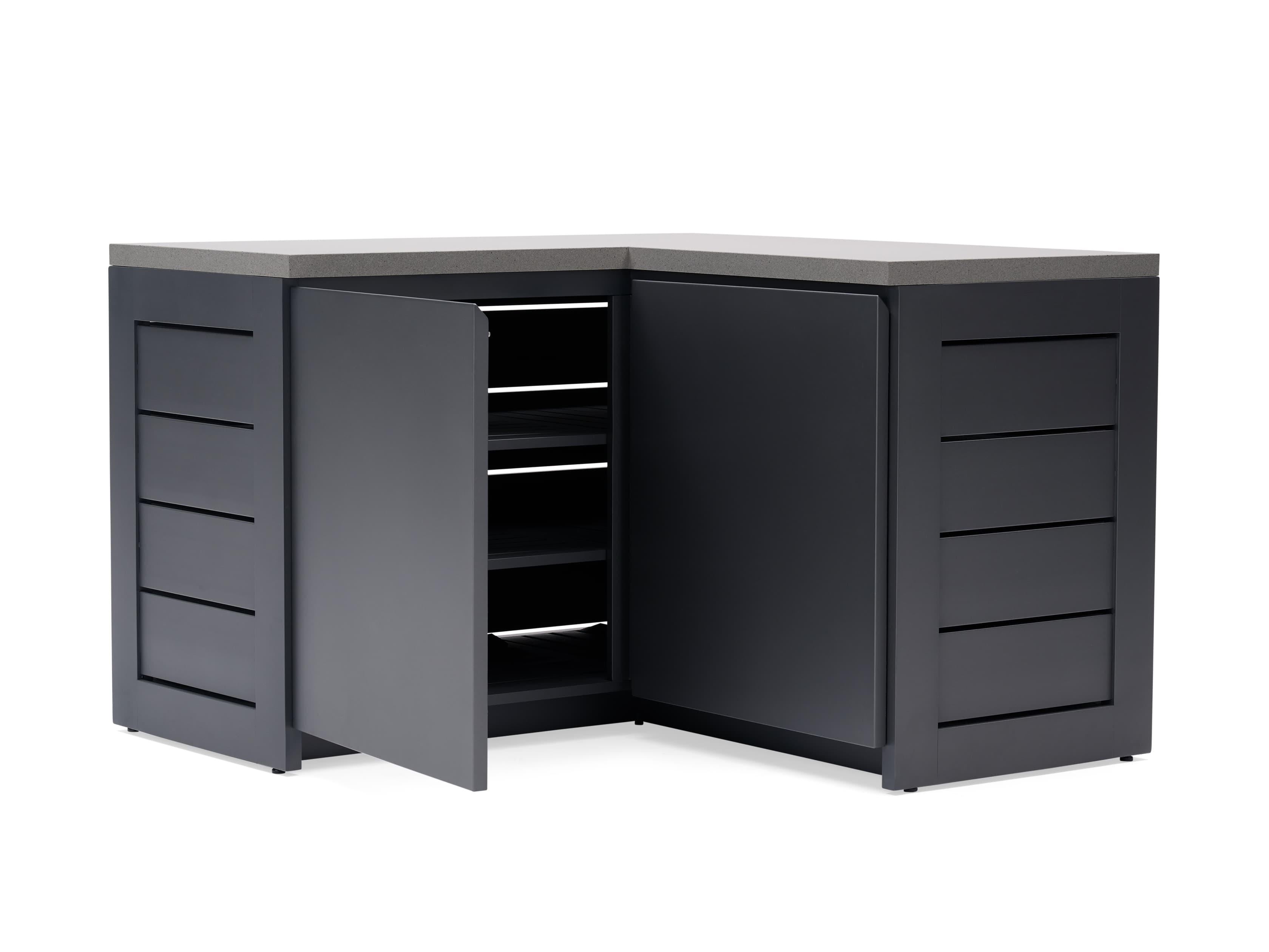 Outdoor Aluminum Modular Kitchen Corner Cabinet - Thumbnail 4