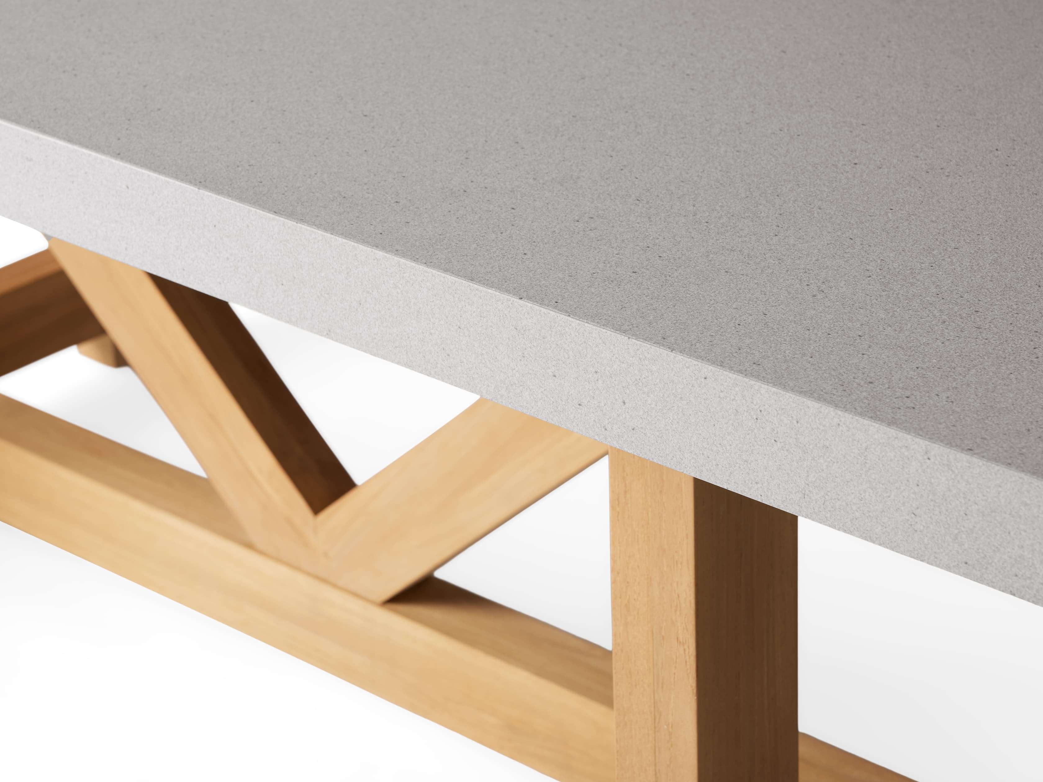 Outdoor Dining Table with French Beam Base - Thumbnail 5