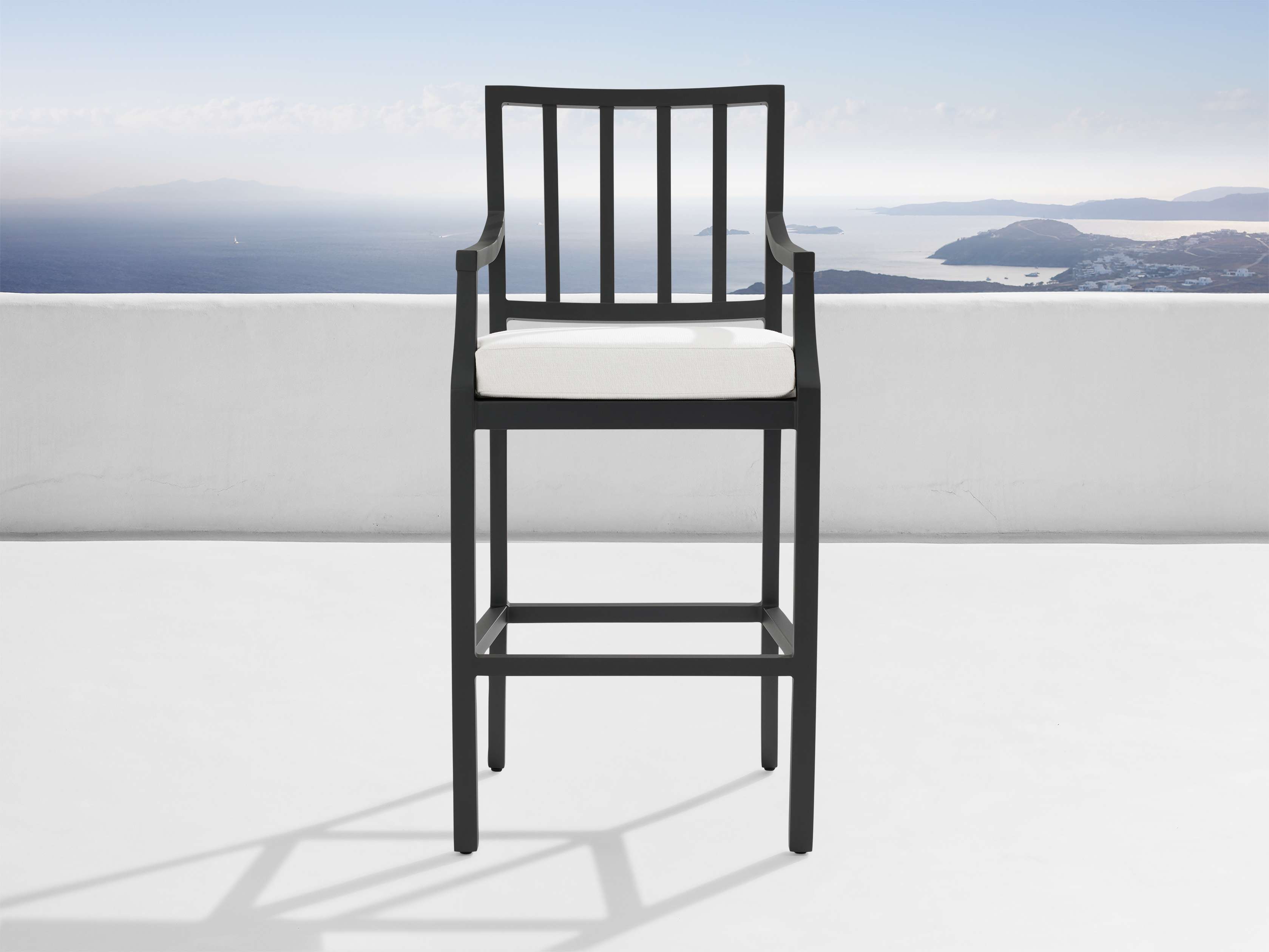 Montego Outdoor Aluminum Barstool - Thumbnail 2