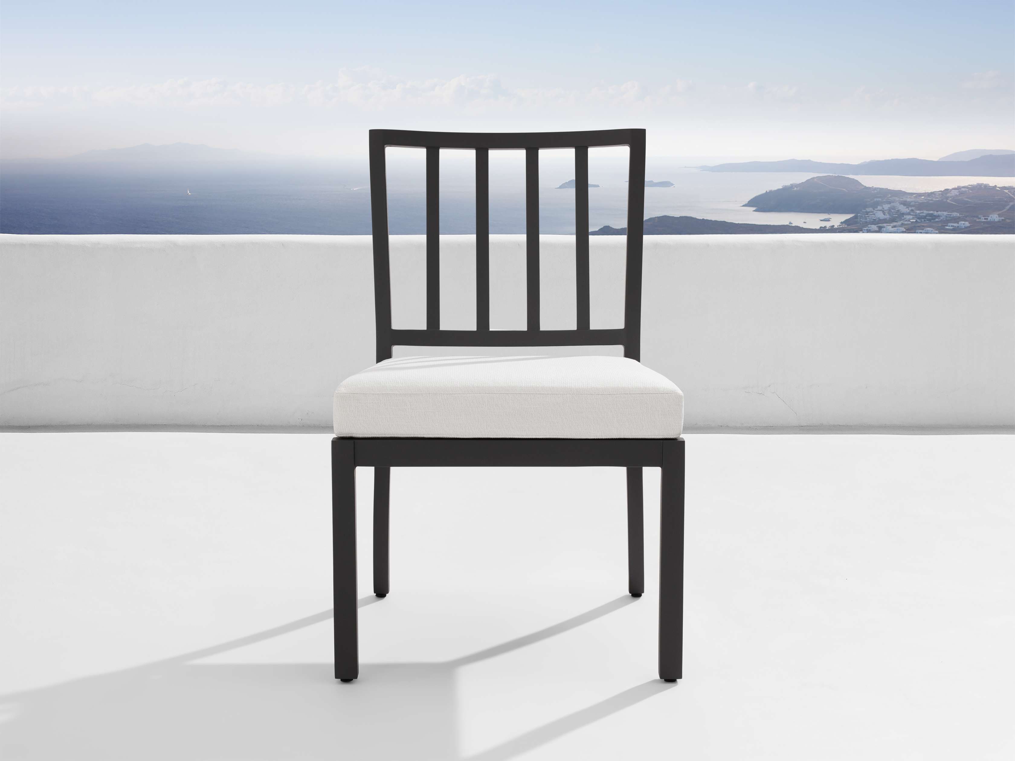 Montego Outdoor Aluminum Dining Side Chair - Thumbnail 4