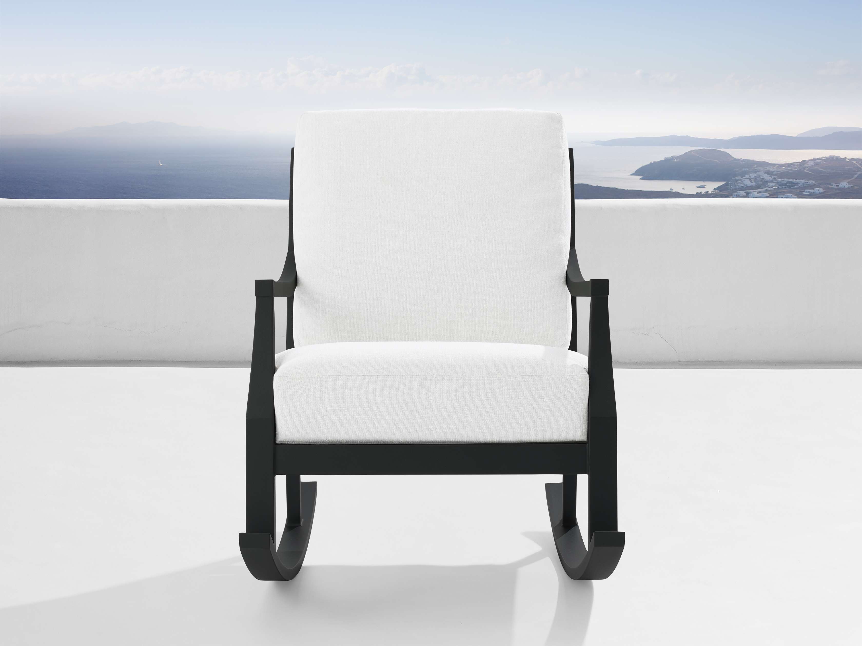 Montego Outdoor Aluminum Rocking Chair - Thumbnail 2