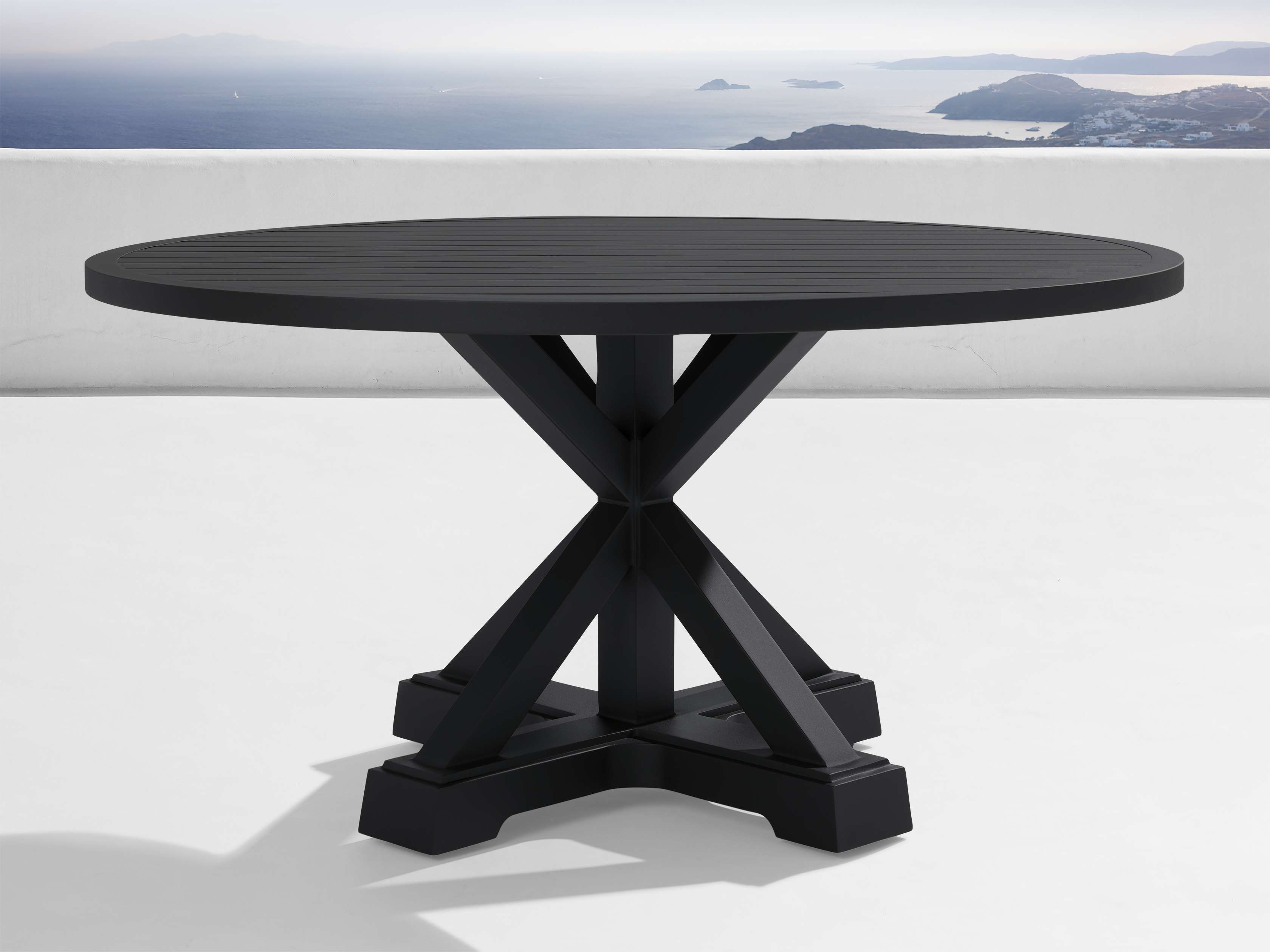 Montego Outdoor Aluminum Round Dining Table – Arhaus