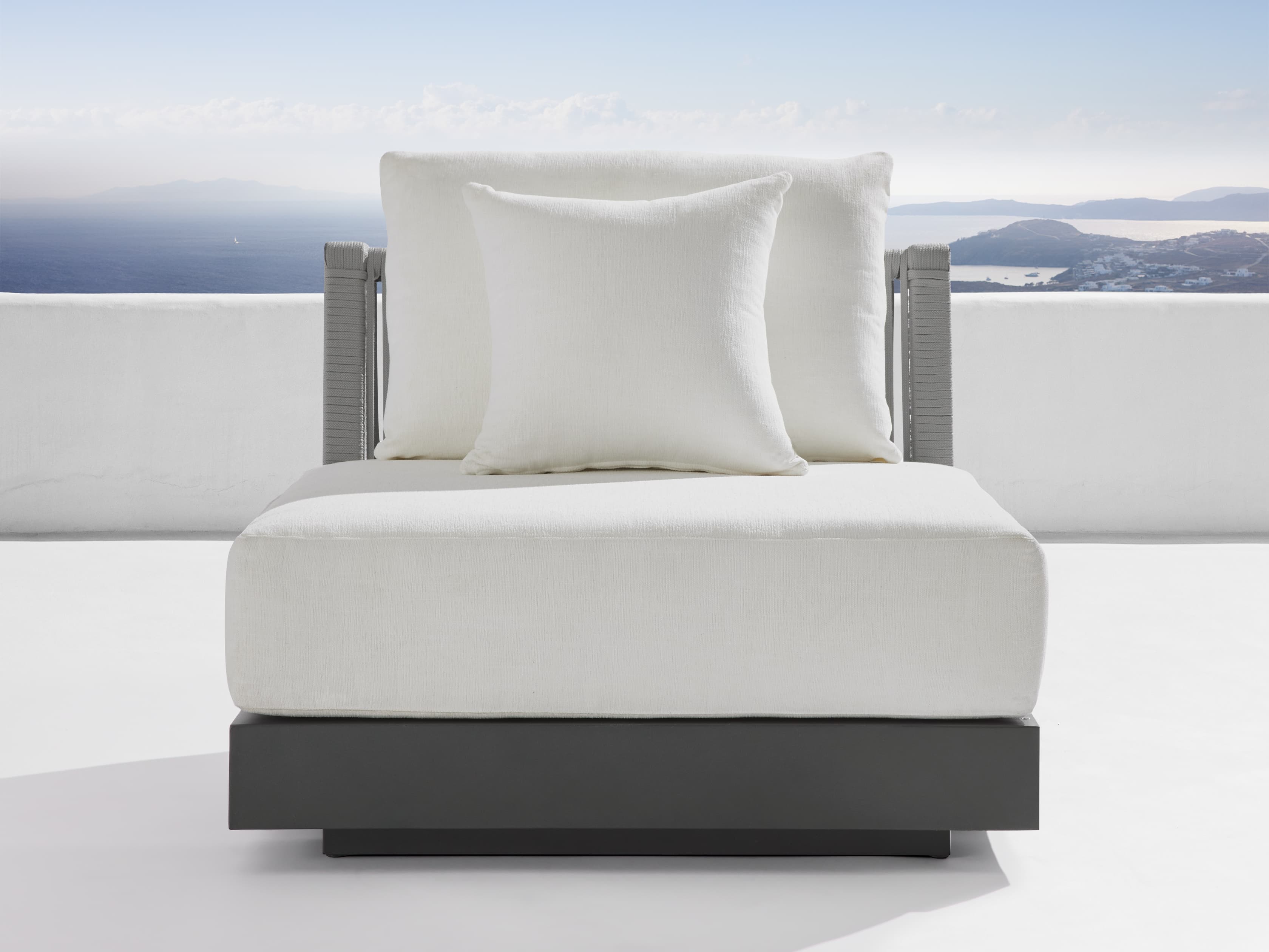 Naxos Outdoor Armless Chair - Thumbnail 3