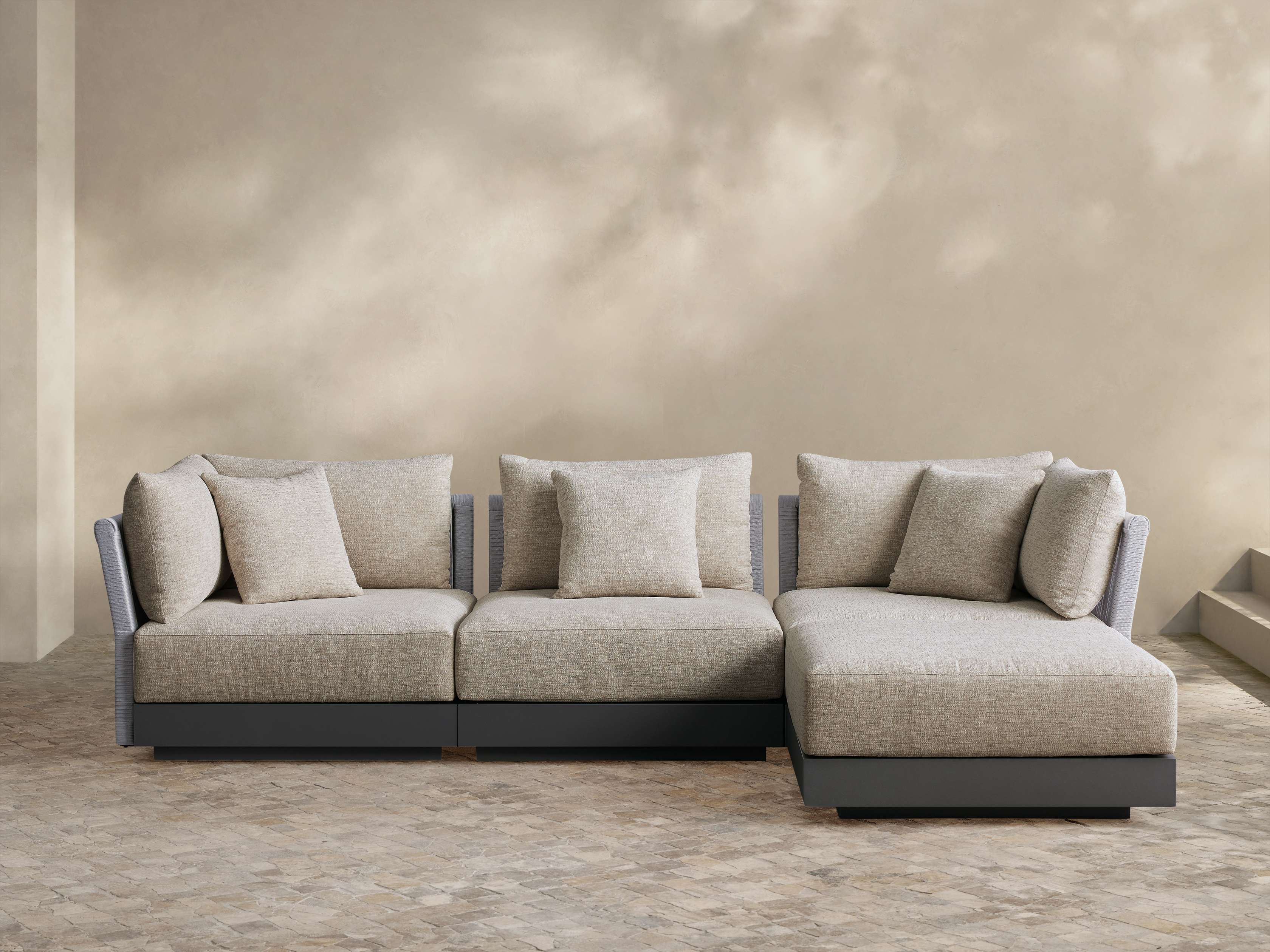 Naxos Outdoor Two-Piece Modular Sofa – Arhaus