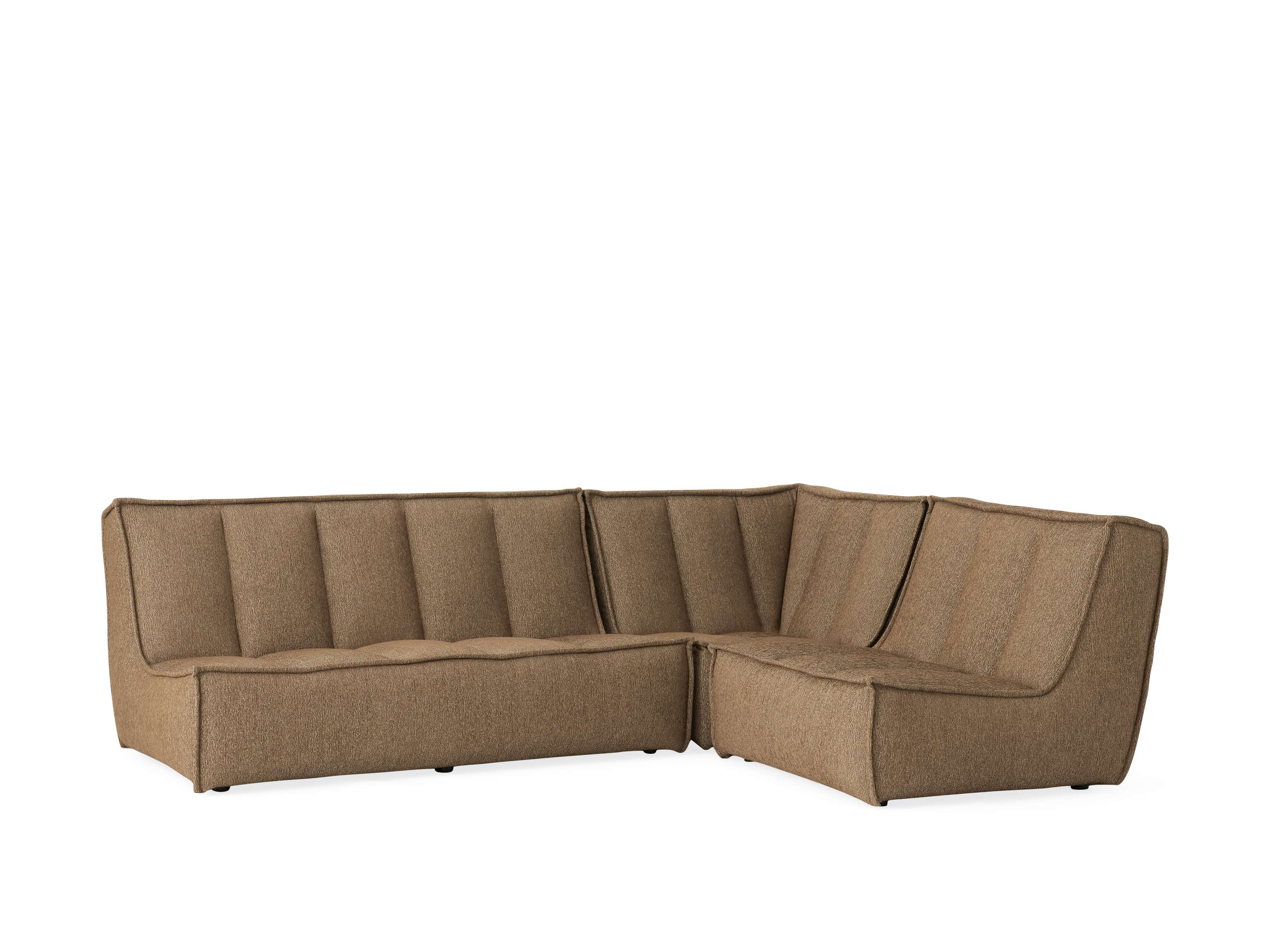 Porto Outdoor Three-Piece Sectional - Thumbnail 2
