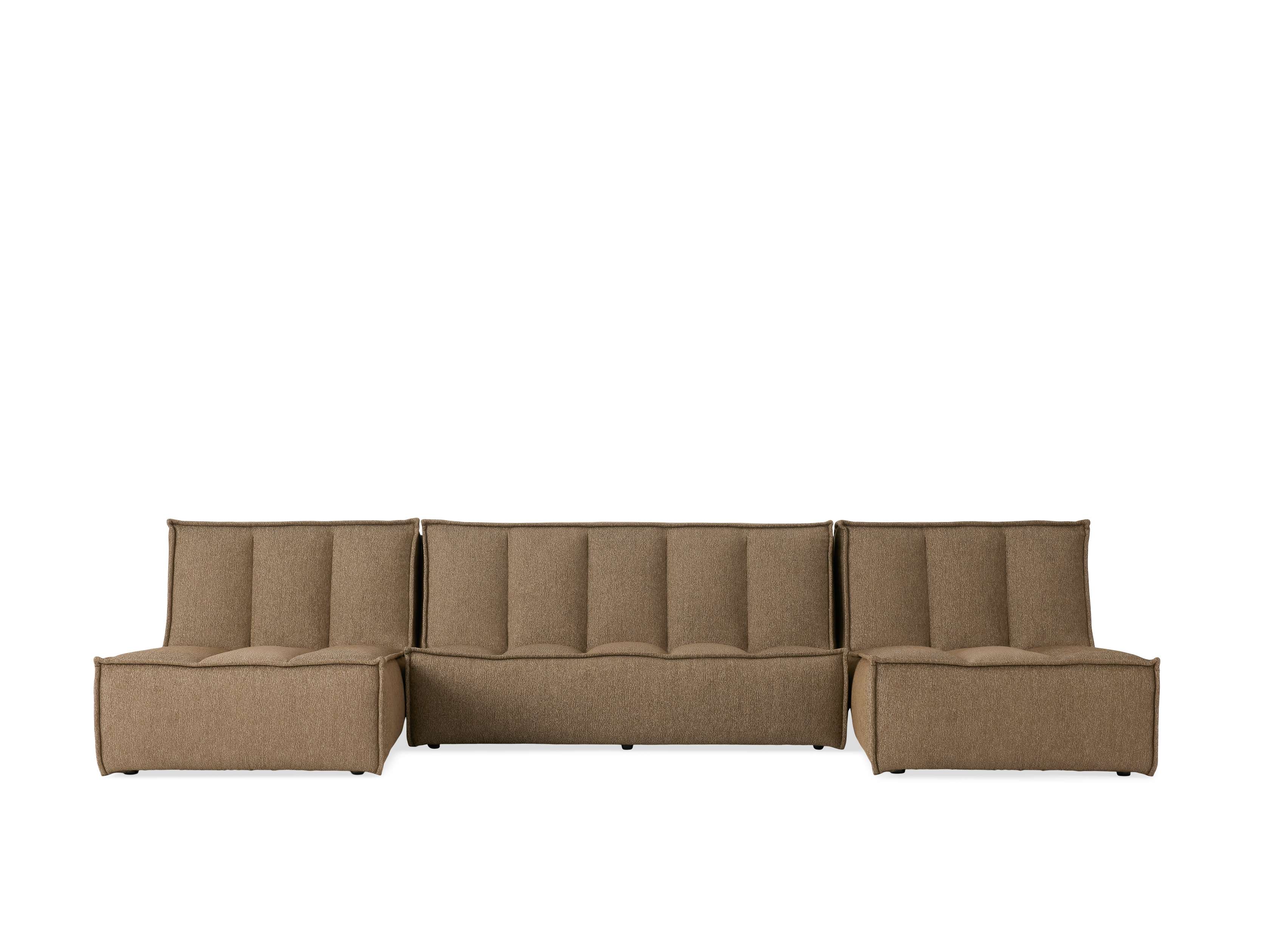 Porto Outdoor Three-Piece Double Chaise Sectional - Thumbnail 2