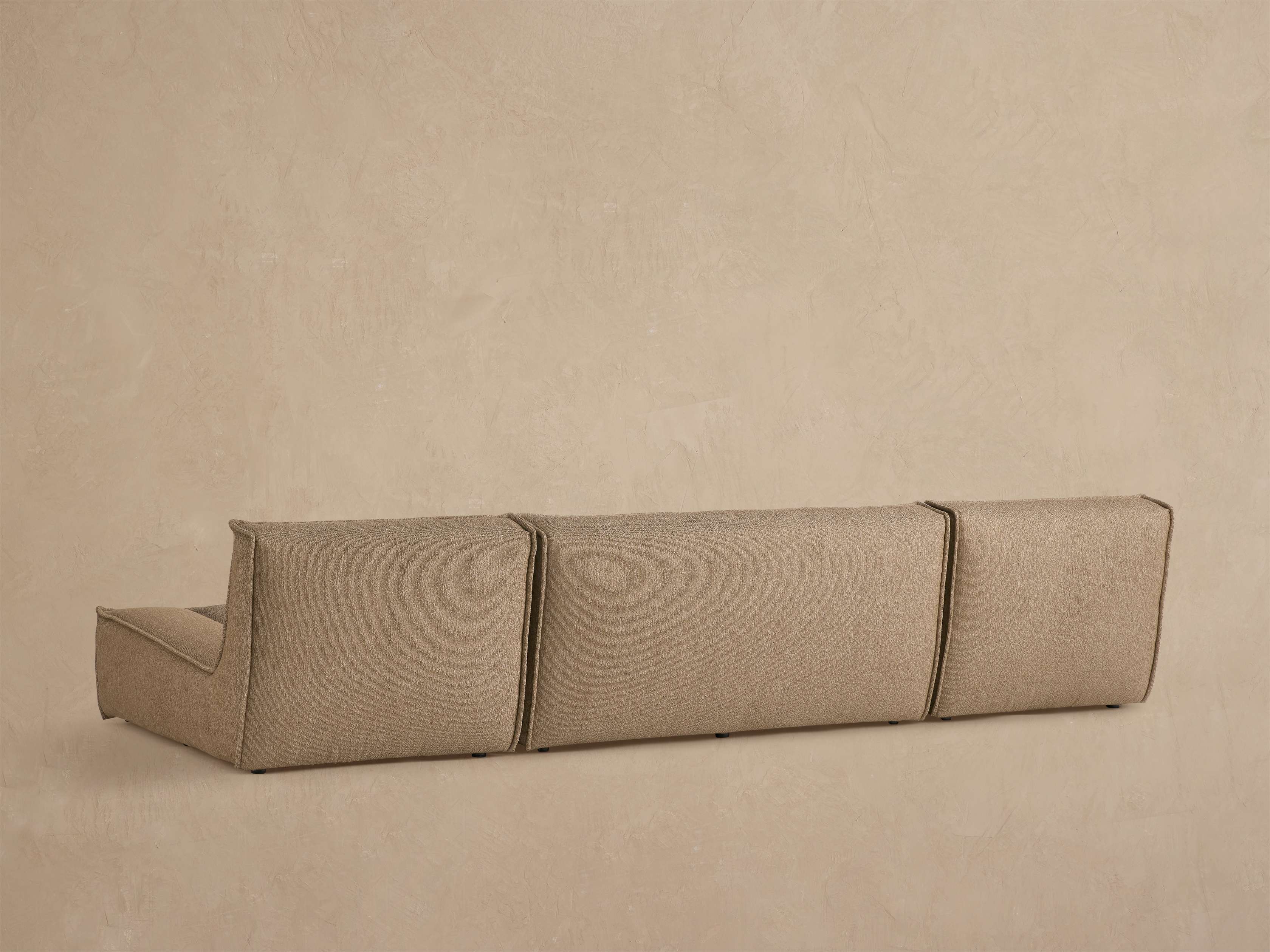 Porto Outdoor Three-Piece Double Chaise Sectional