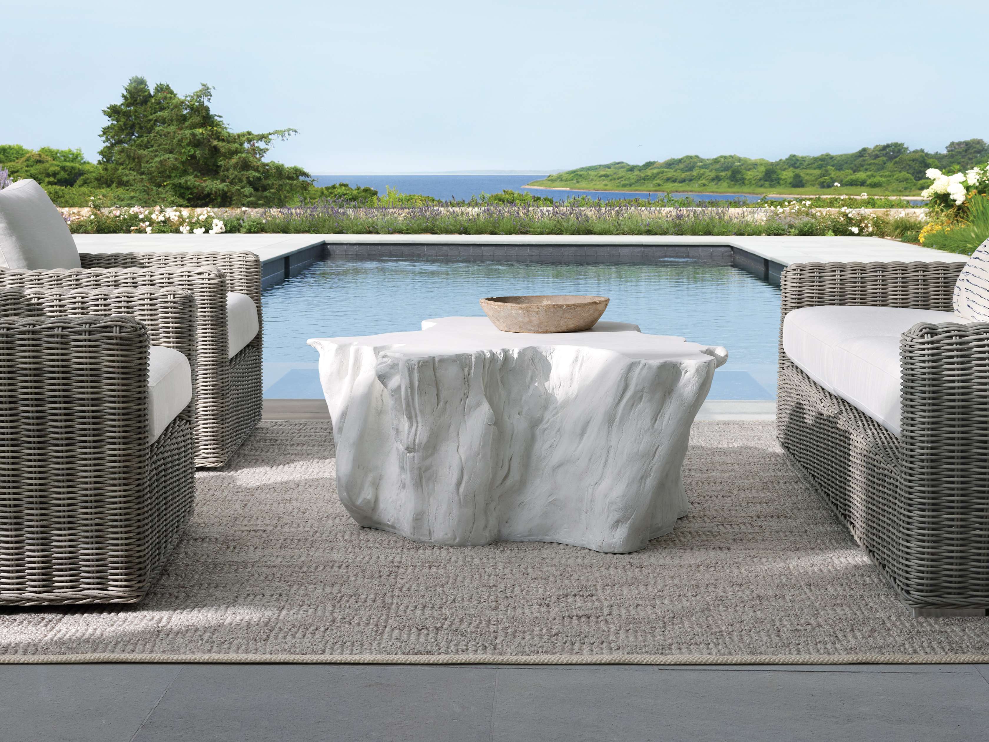 Root Outdoor Bleached Coffee Table – Arhaus