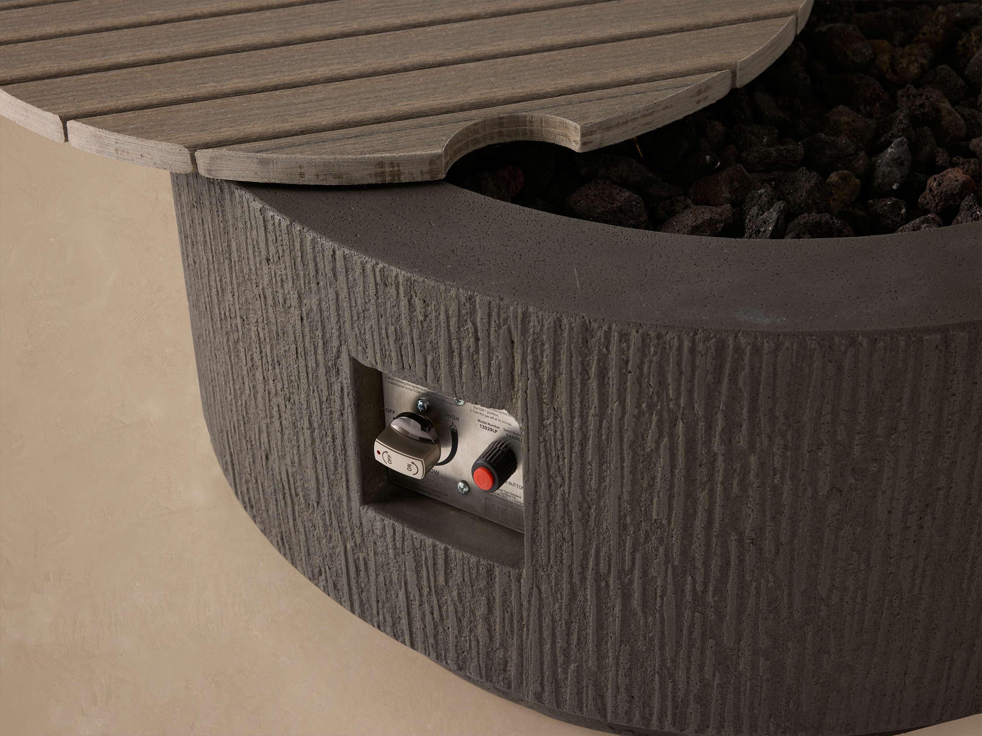 Wilmar Round Propane Fire Pit - Thumbnail 5