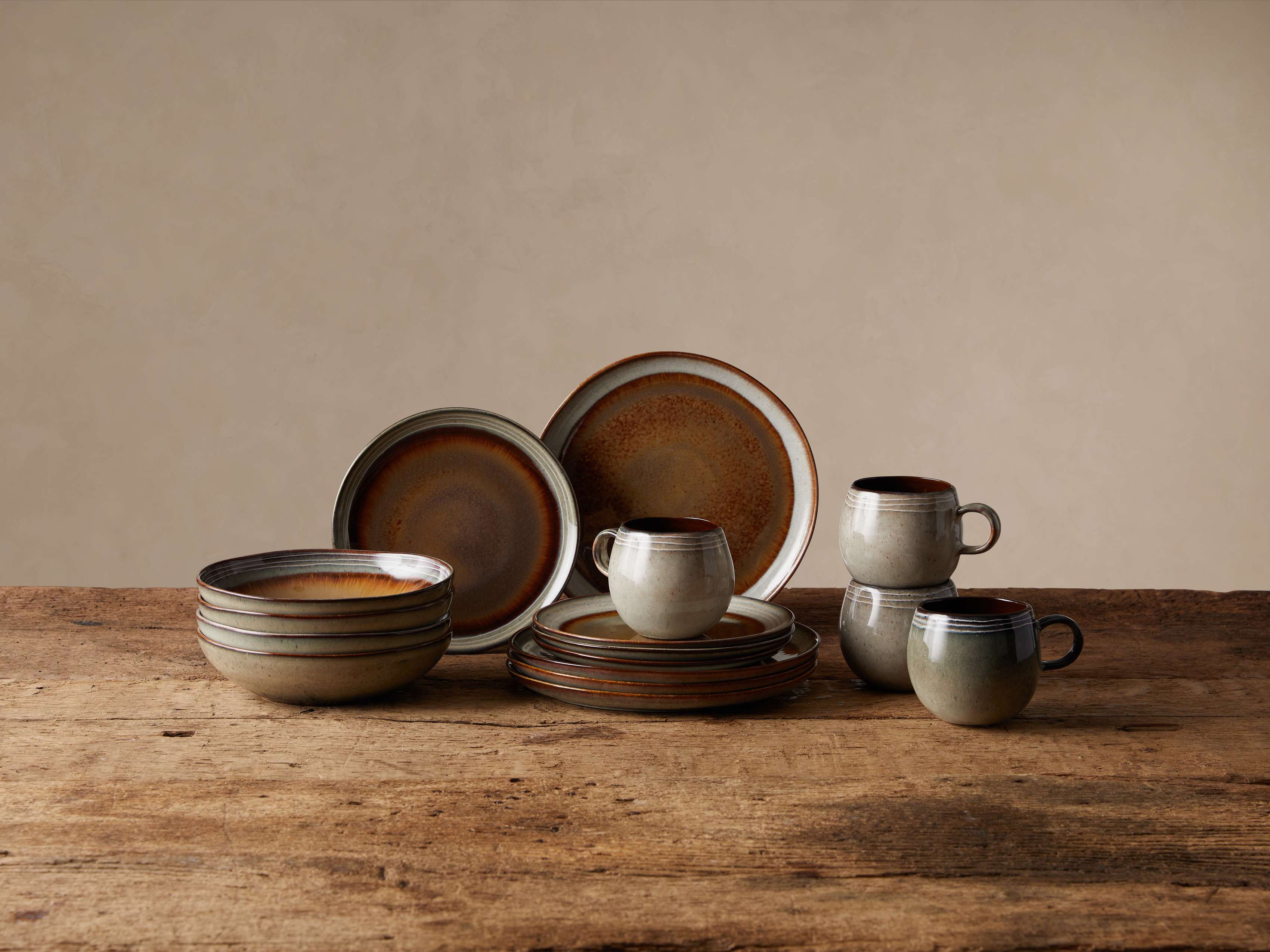 Canyon 16 Piece Set with Pasta Bowls