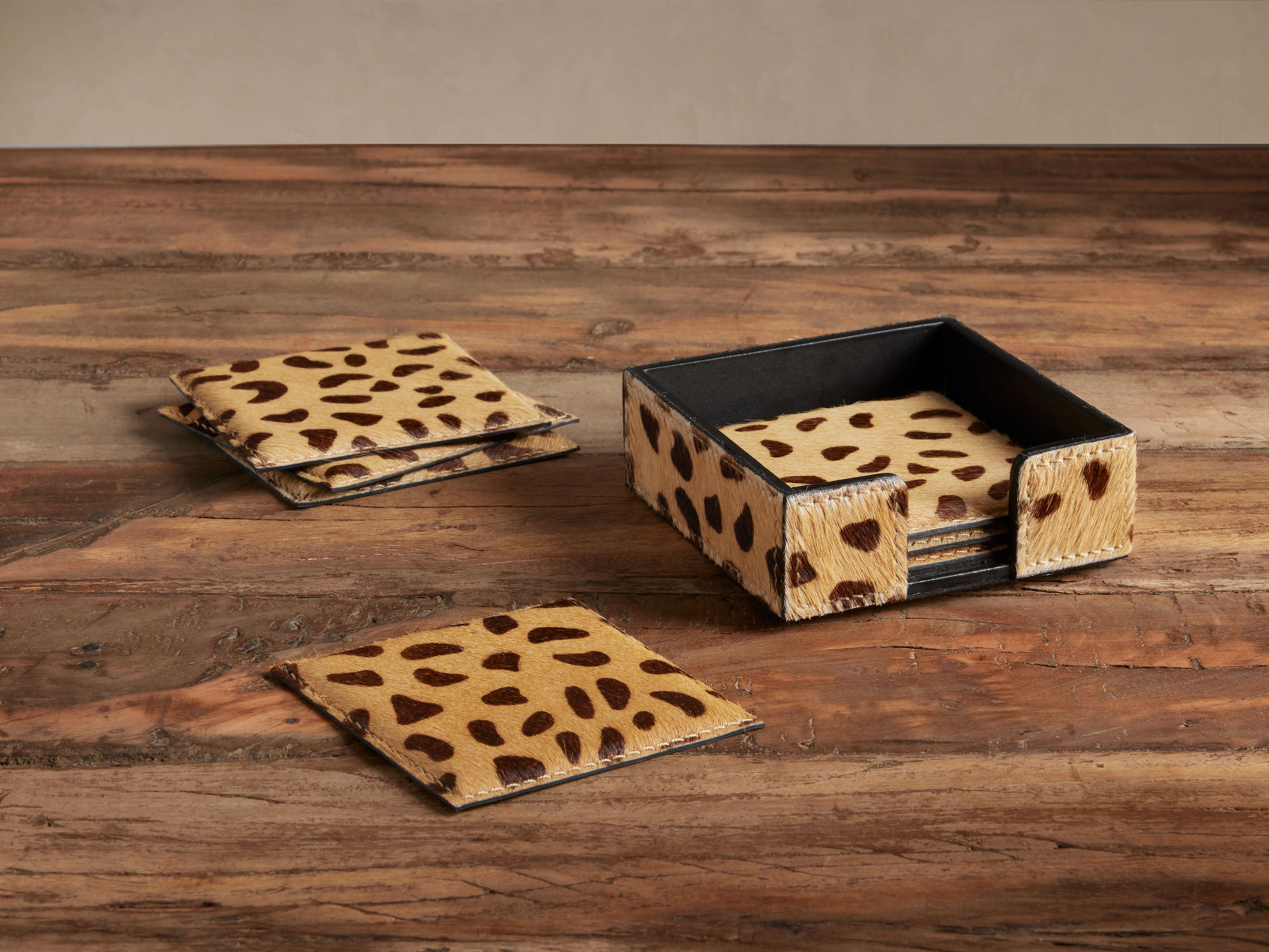 Cheetah Print Coasters (Set of 4)