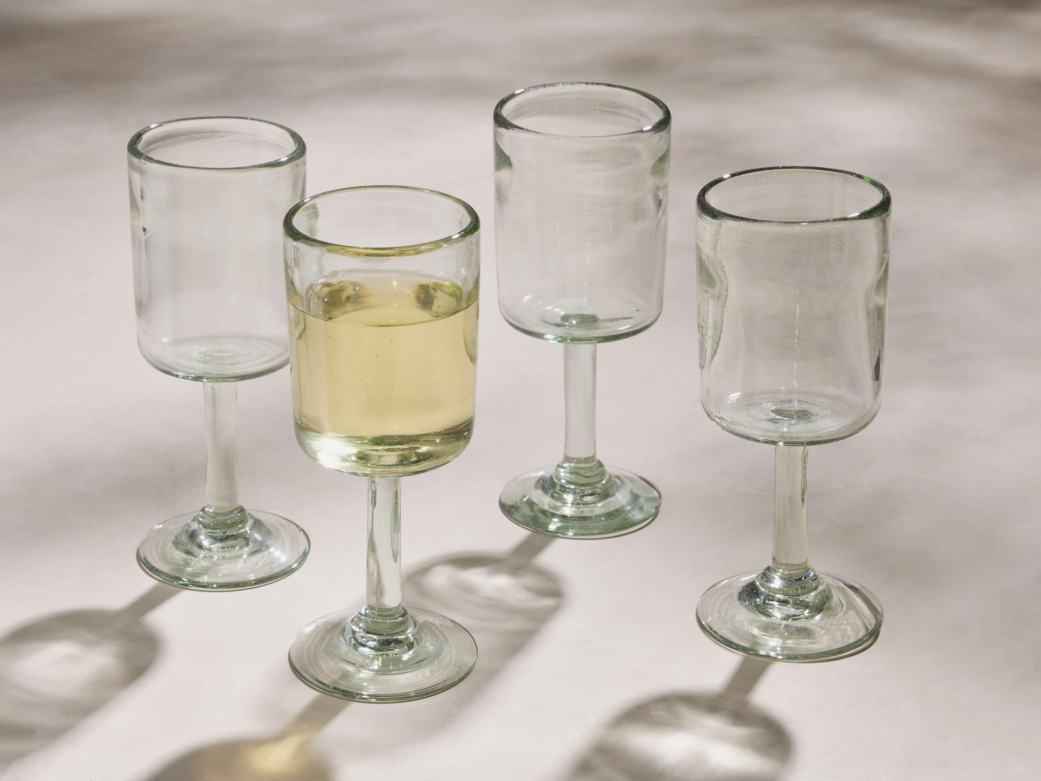 Granada Wine (Set Of 4) In Glass In Transparent | Arhaus