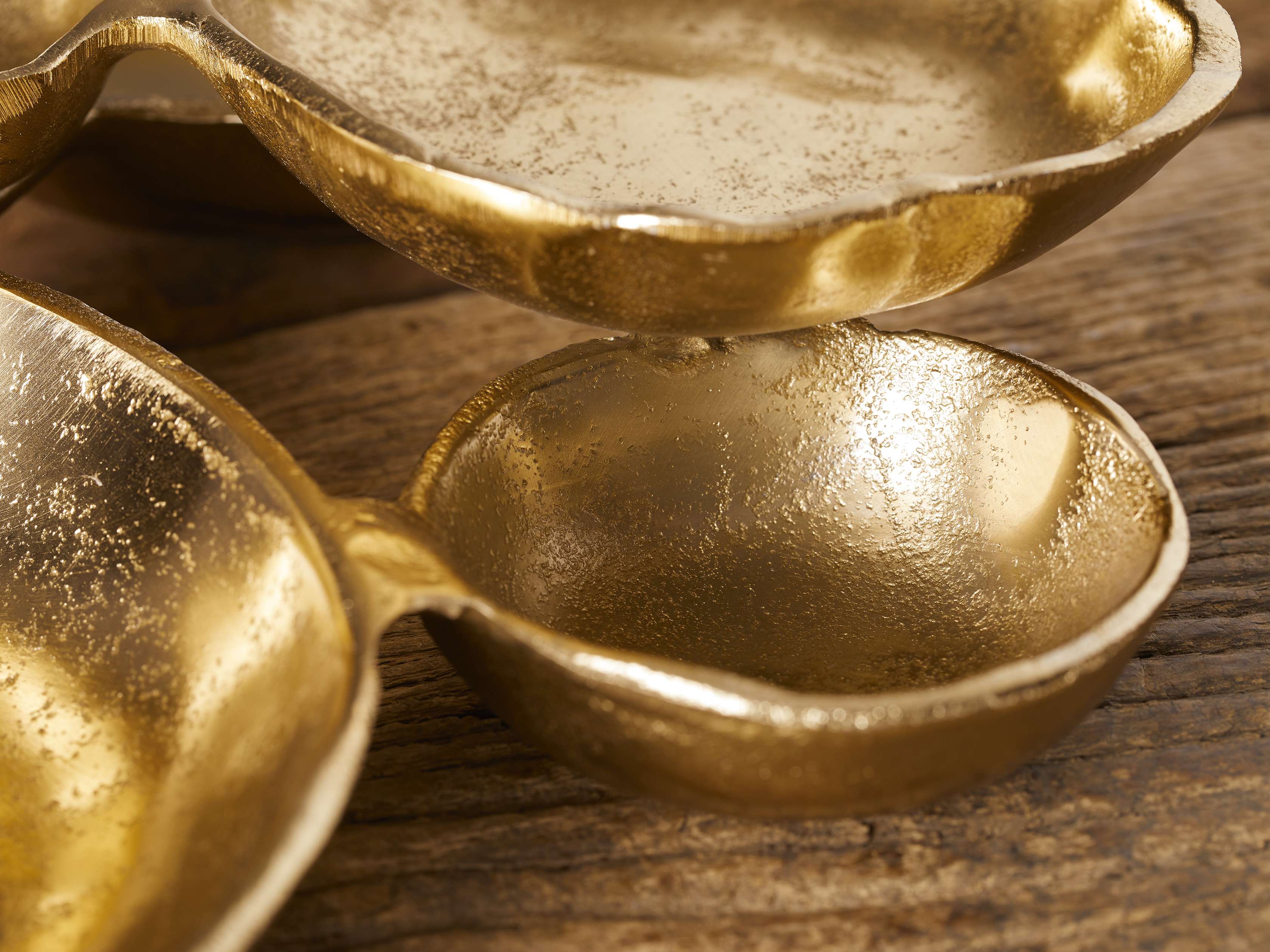 Klasa Small Dark Gold Platter - Thumbnail 3