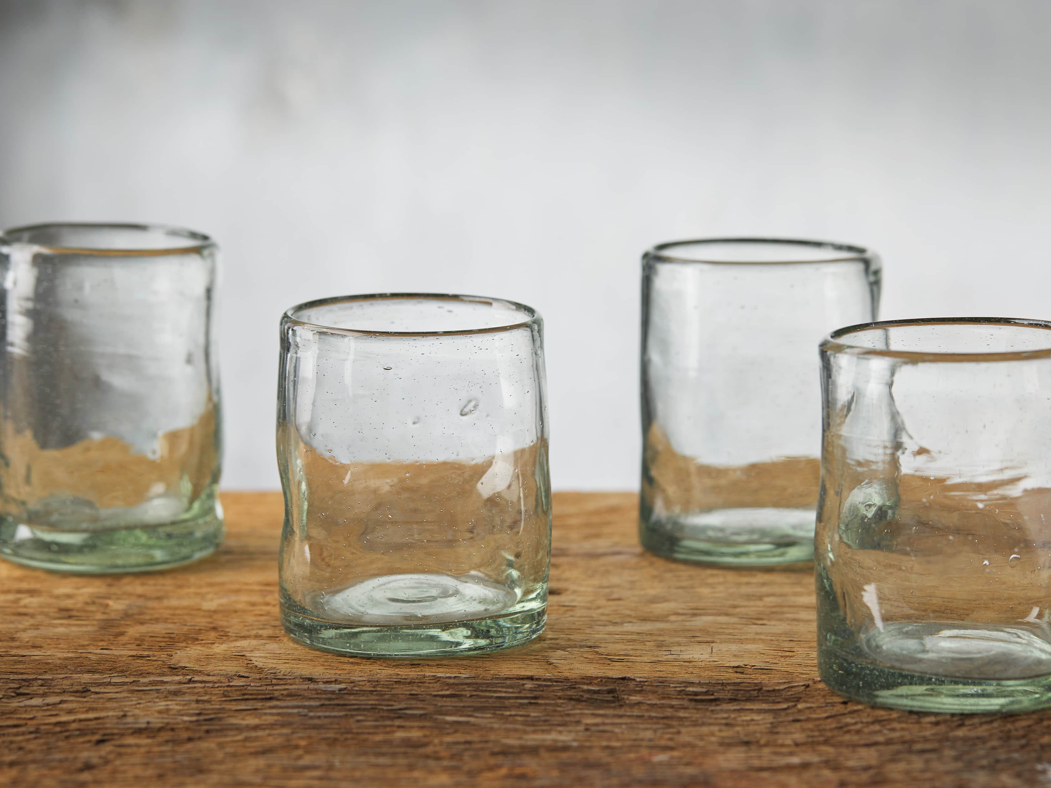 Organic Double Old-Fashioned Glasses (Set of 4)