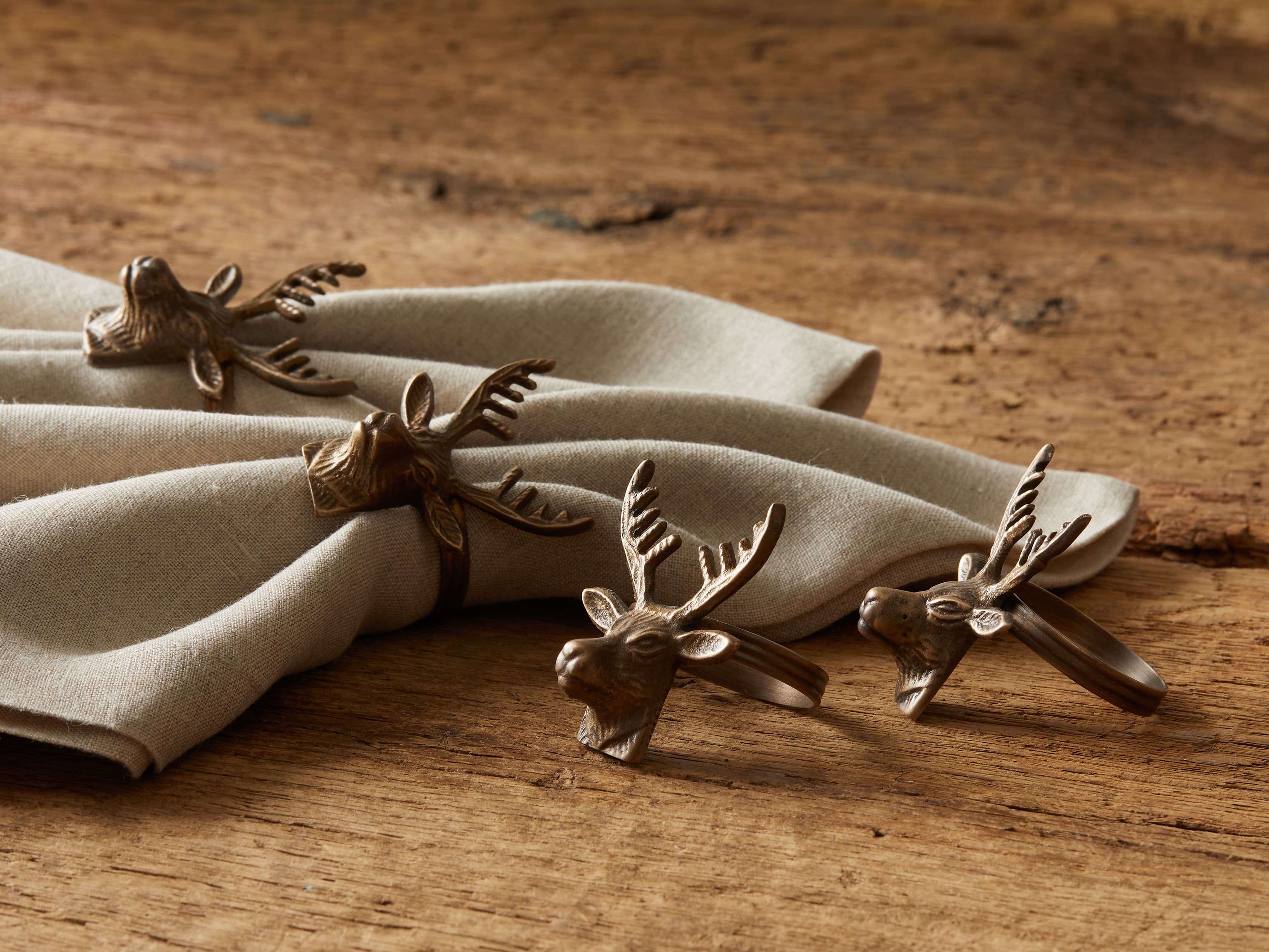 Stag Napkin Rings (Set of 4) – Arhaus