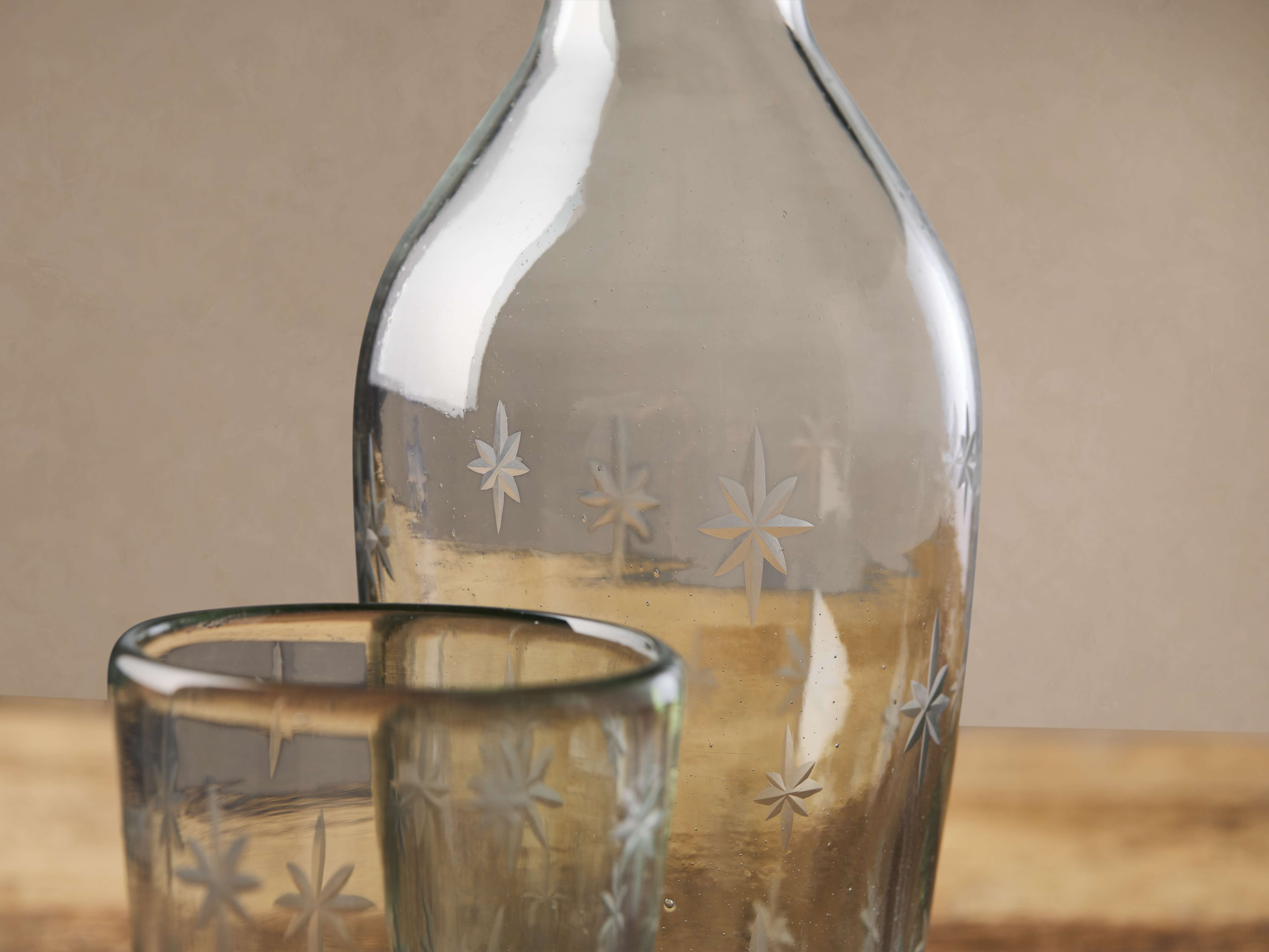 Star Bedside Carafe with Glass