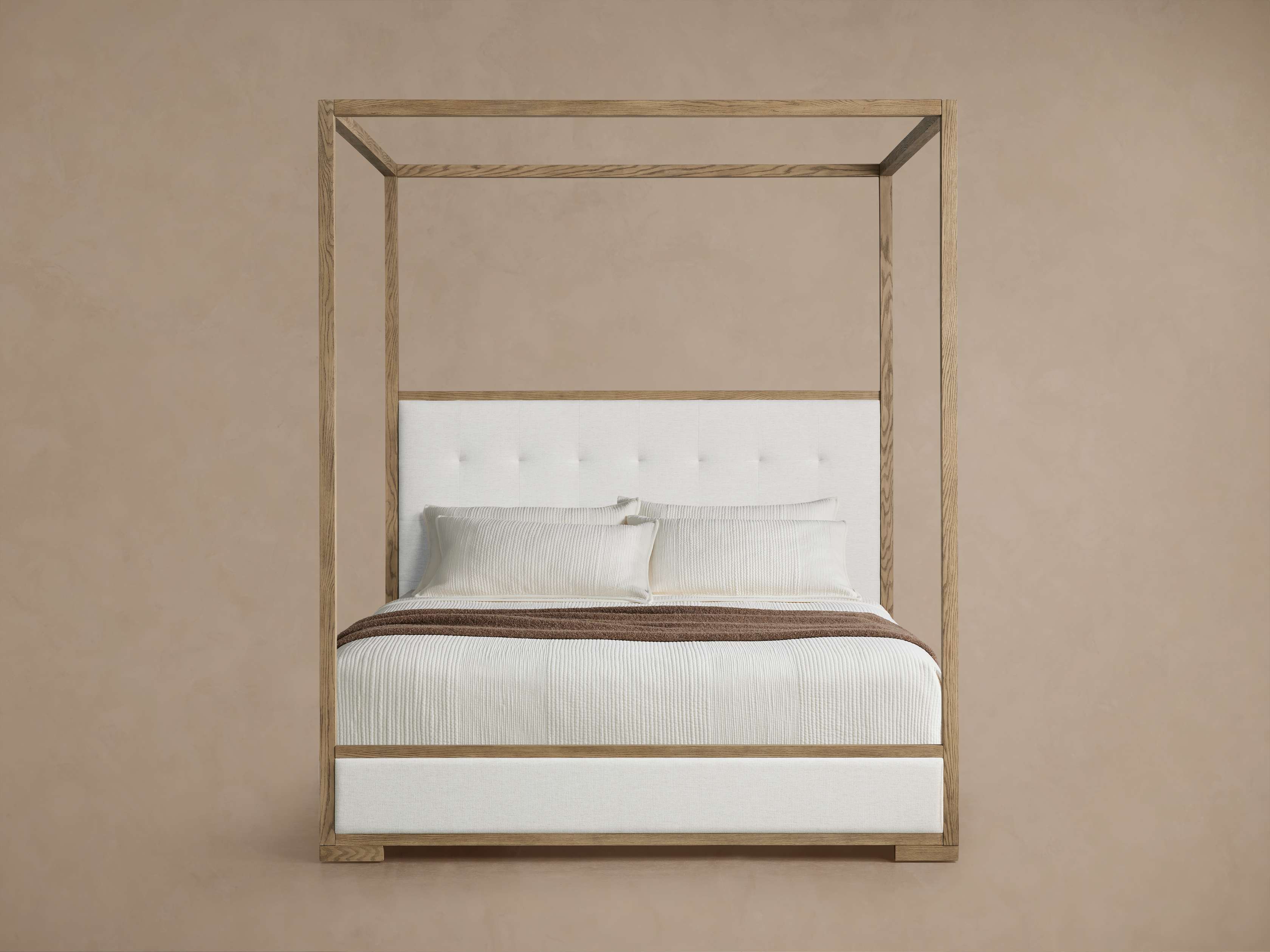 Darien Box-Tufted Canopy Bed - Thumbnail 2