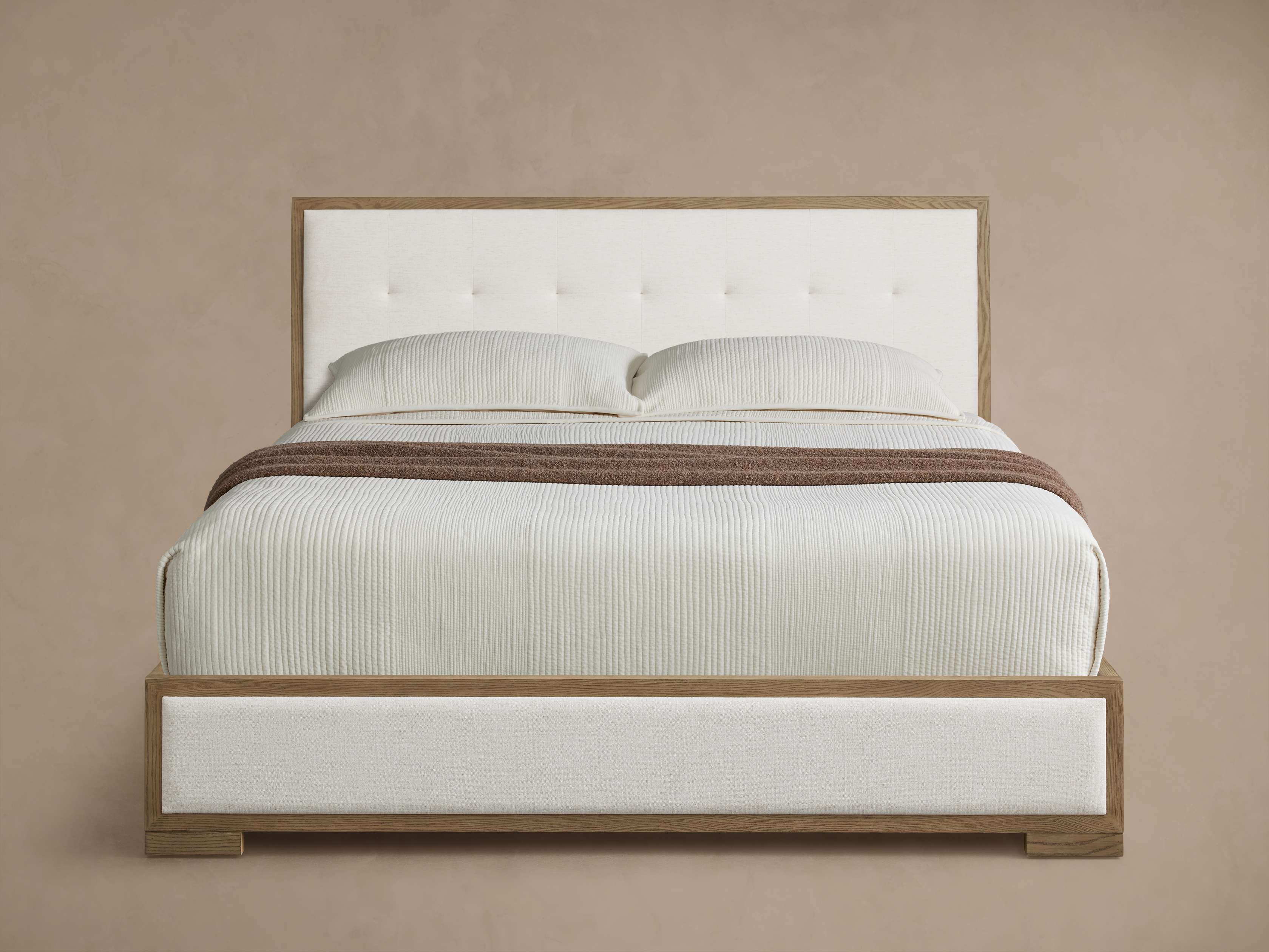 Darien Box-Tufted Panel Bed - Thumbnail 2