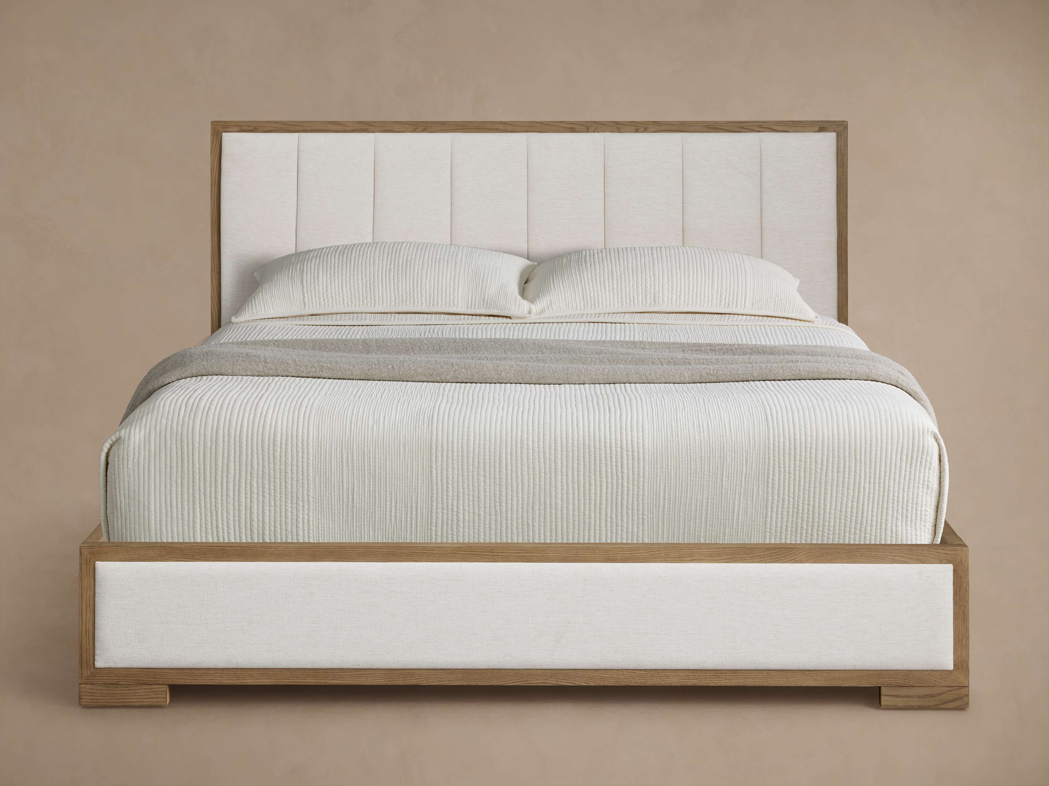 Darien Channel-Stitched Panel Bed - Thumbnail 2