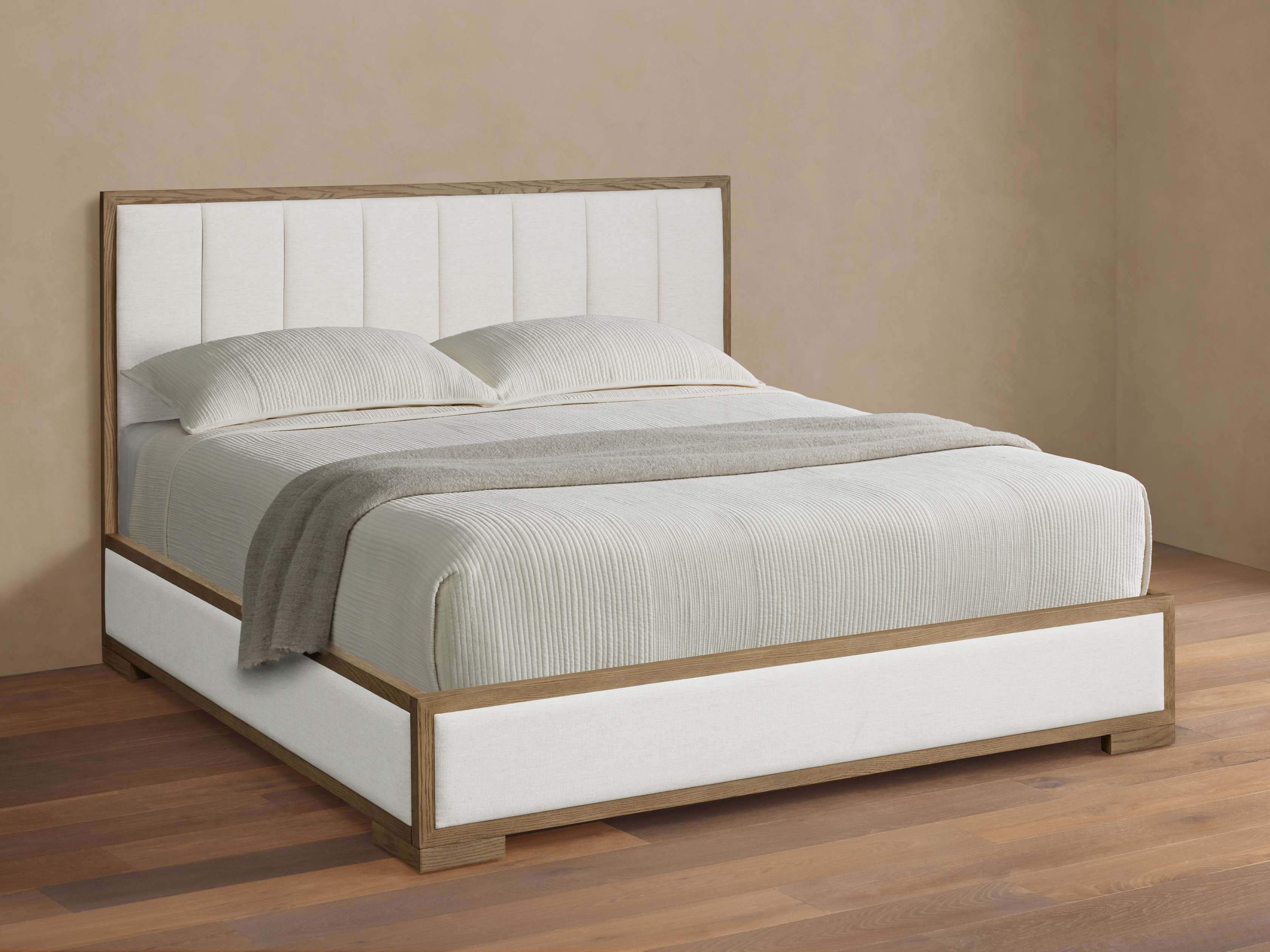 Darien Channel-Stitched Panel Bed