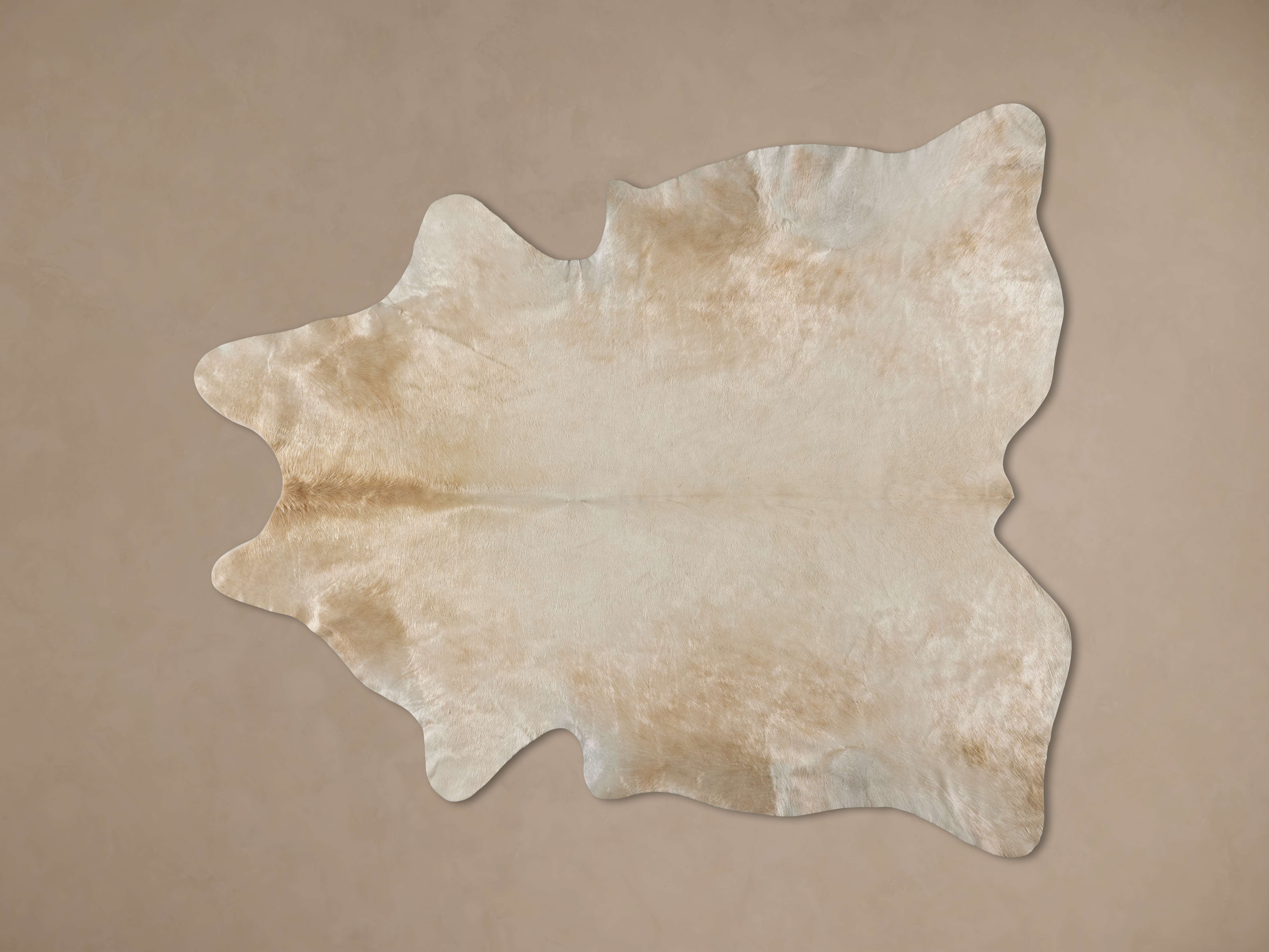 Creme Caramel Hair on Hide Rug