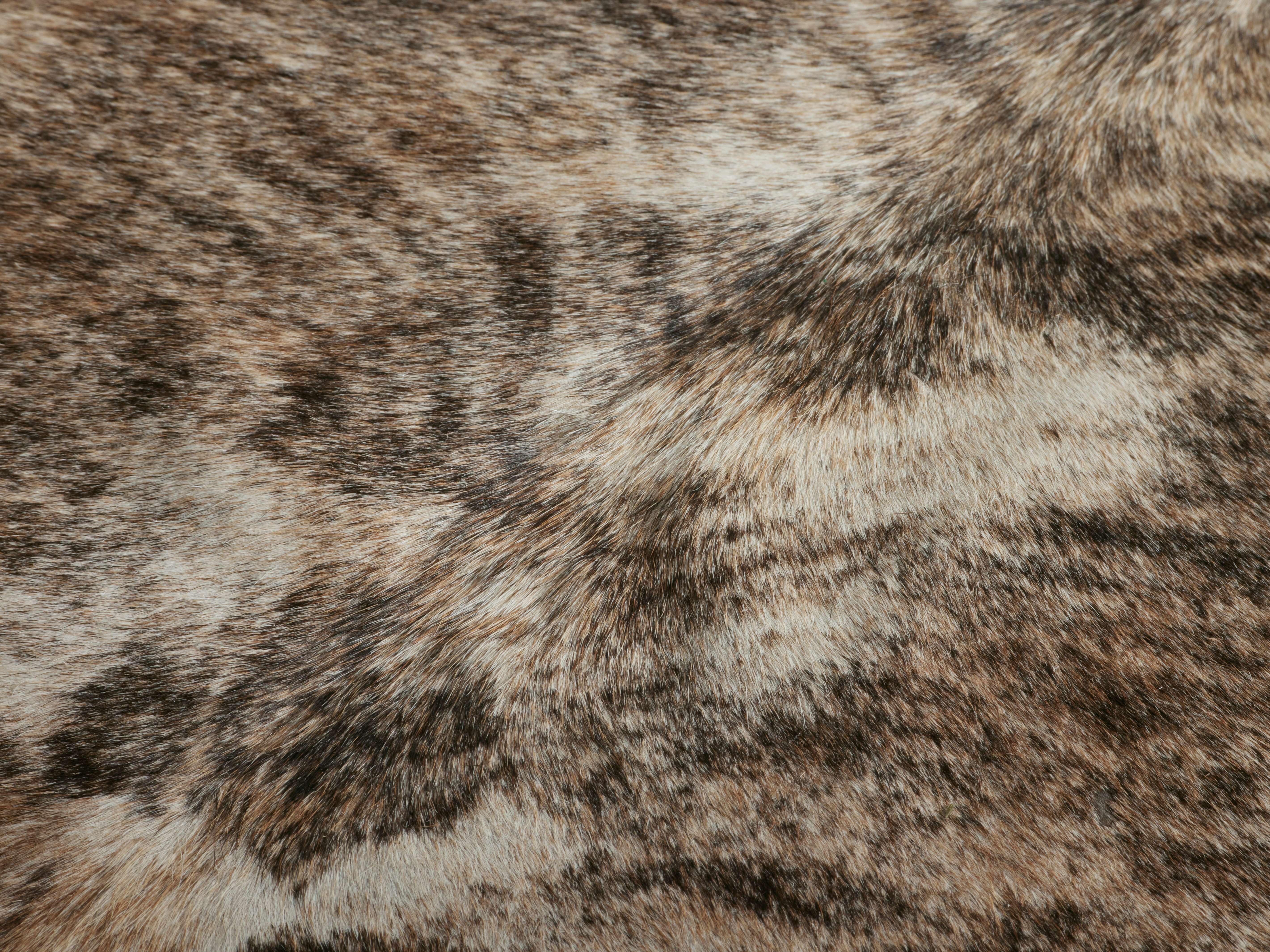 Light Brindle Hair on Hide Rug - Thumbnail 3