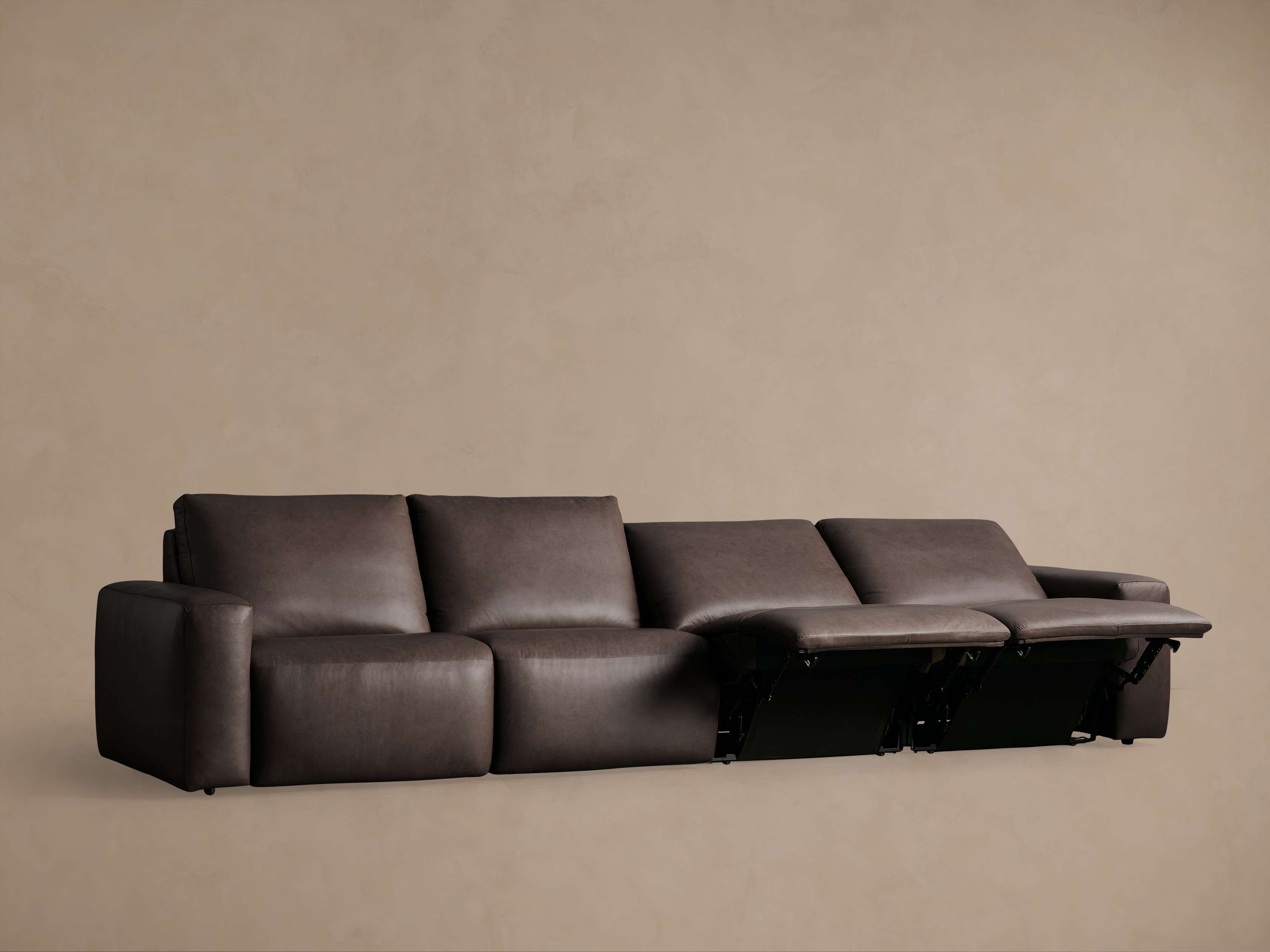 Brennan Leather Four-Piece Motion Sectional – Arhaus