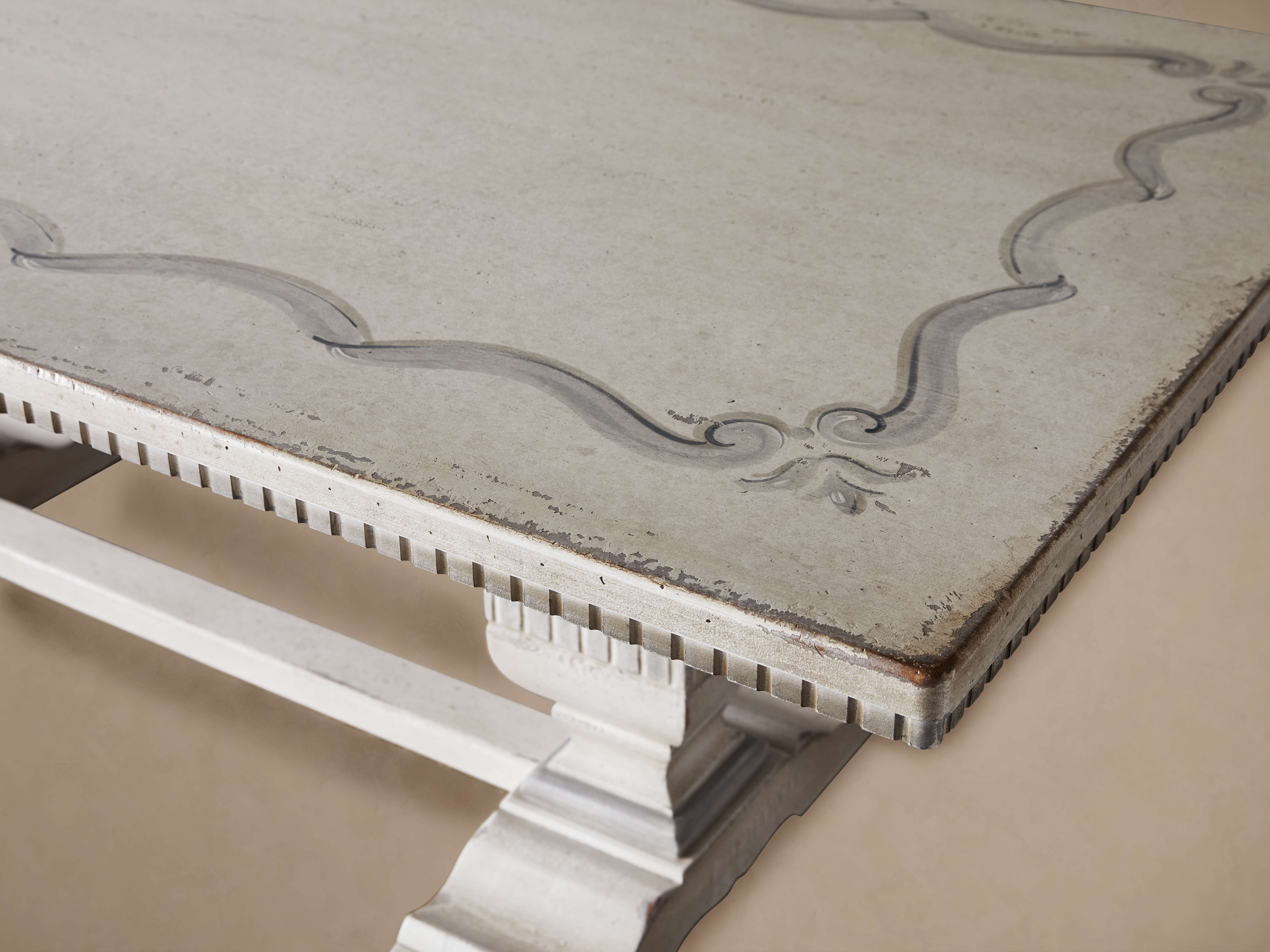 Cerea Ribbon Bell'Arte Round Dining Table - Thumbnail 3