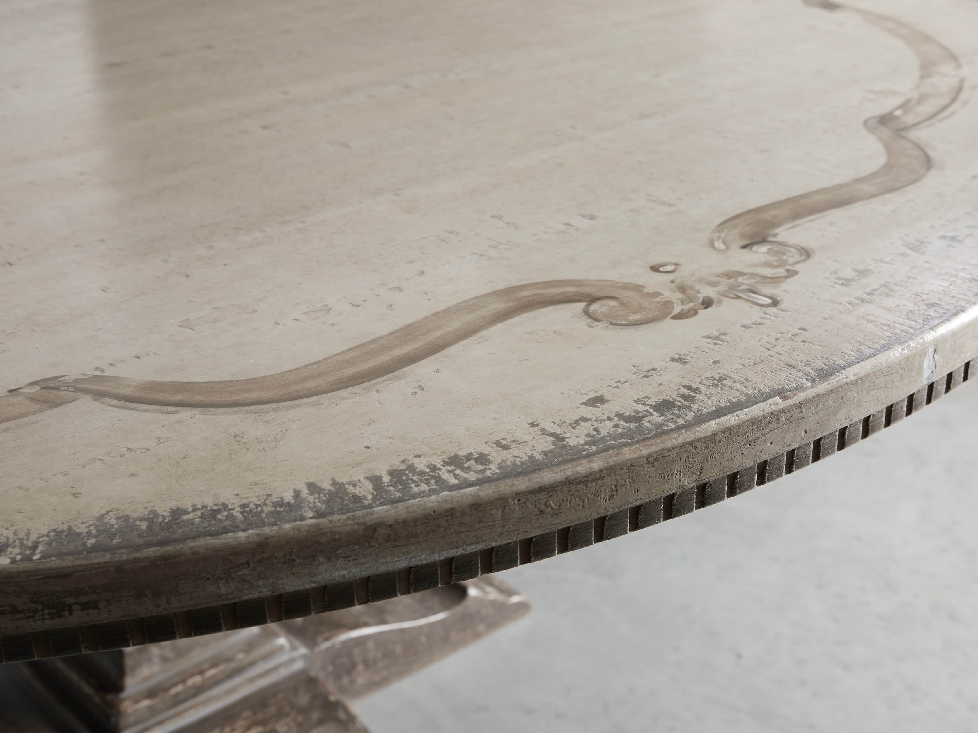 Cerea Ribbon Bell'Arte Round Dining Table - Thumbnail 4