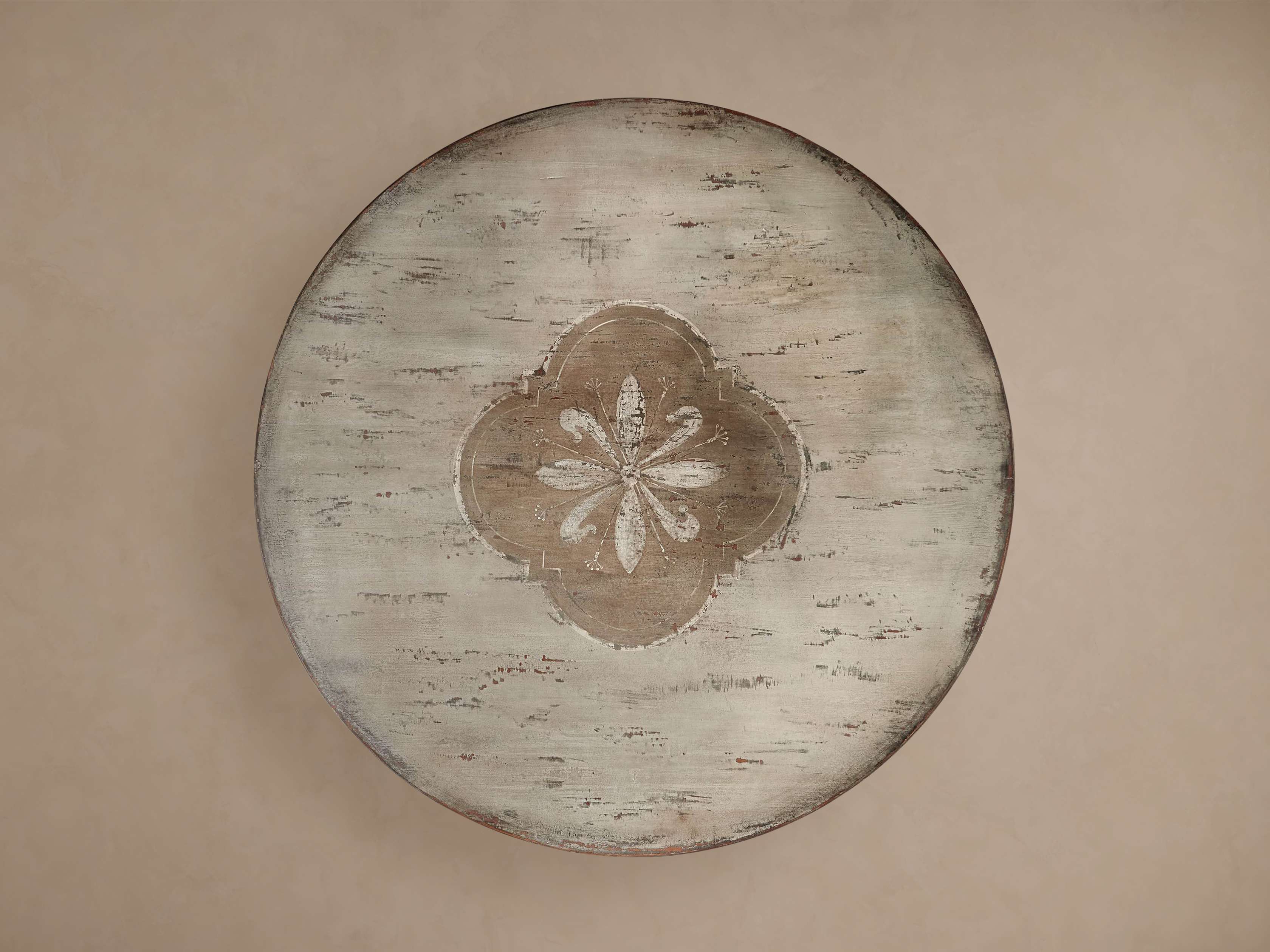 Arhaus Florence Center Floral Bell’Arte Dining Table - Thumbnail 3