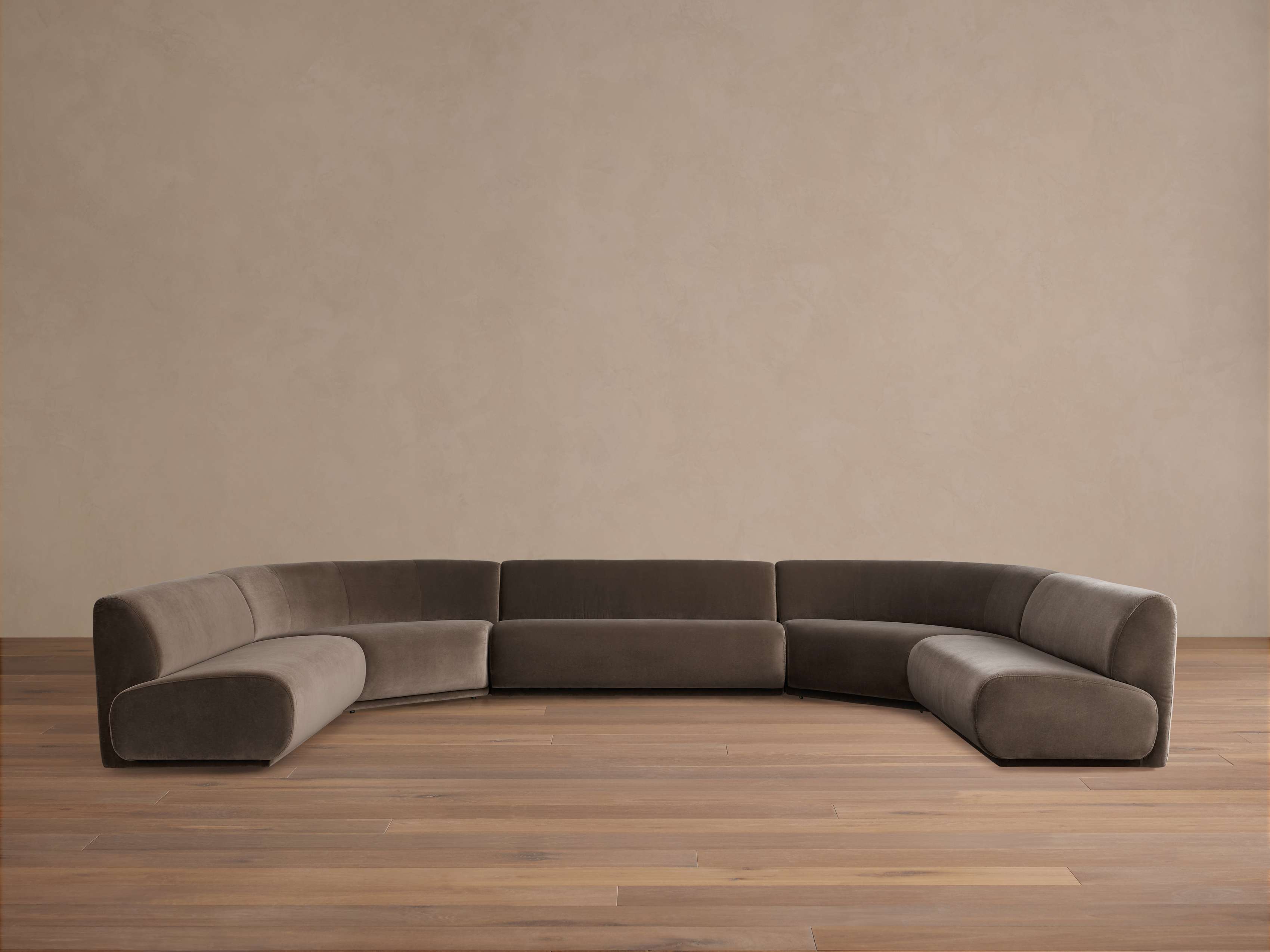 Gianni Five Piece Large Curved Sectional