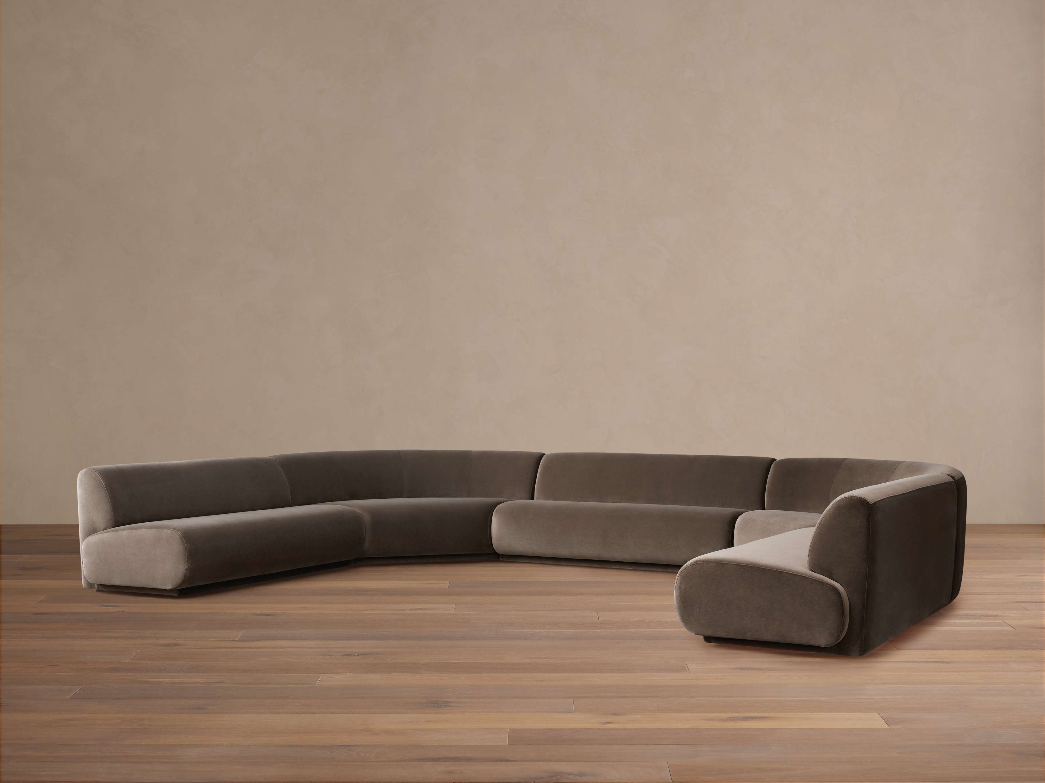 Gianni Five Piece Large Curved Sectional
