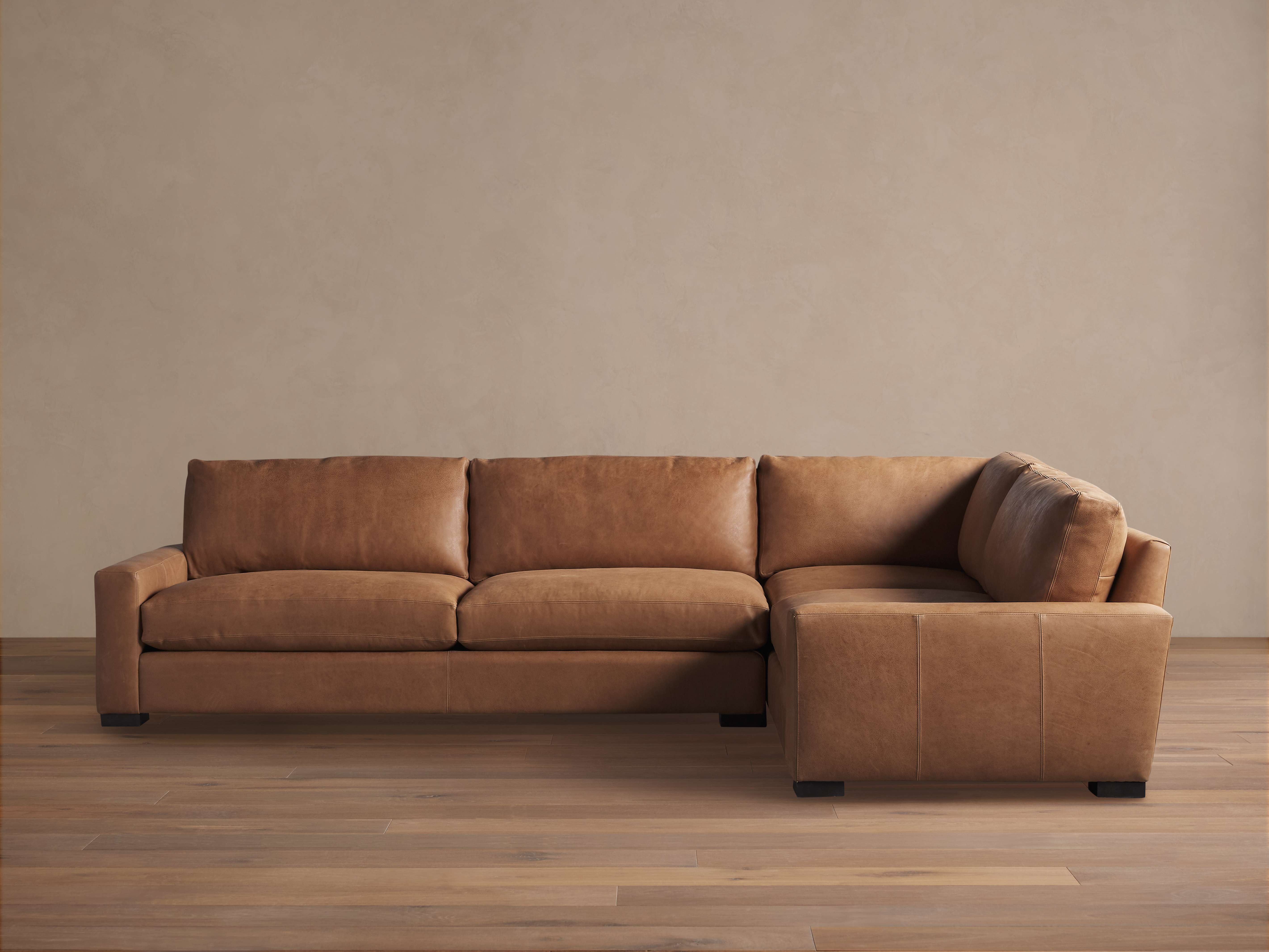 Remington Leather Two Piece Sectional
