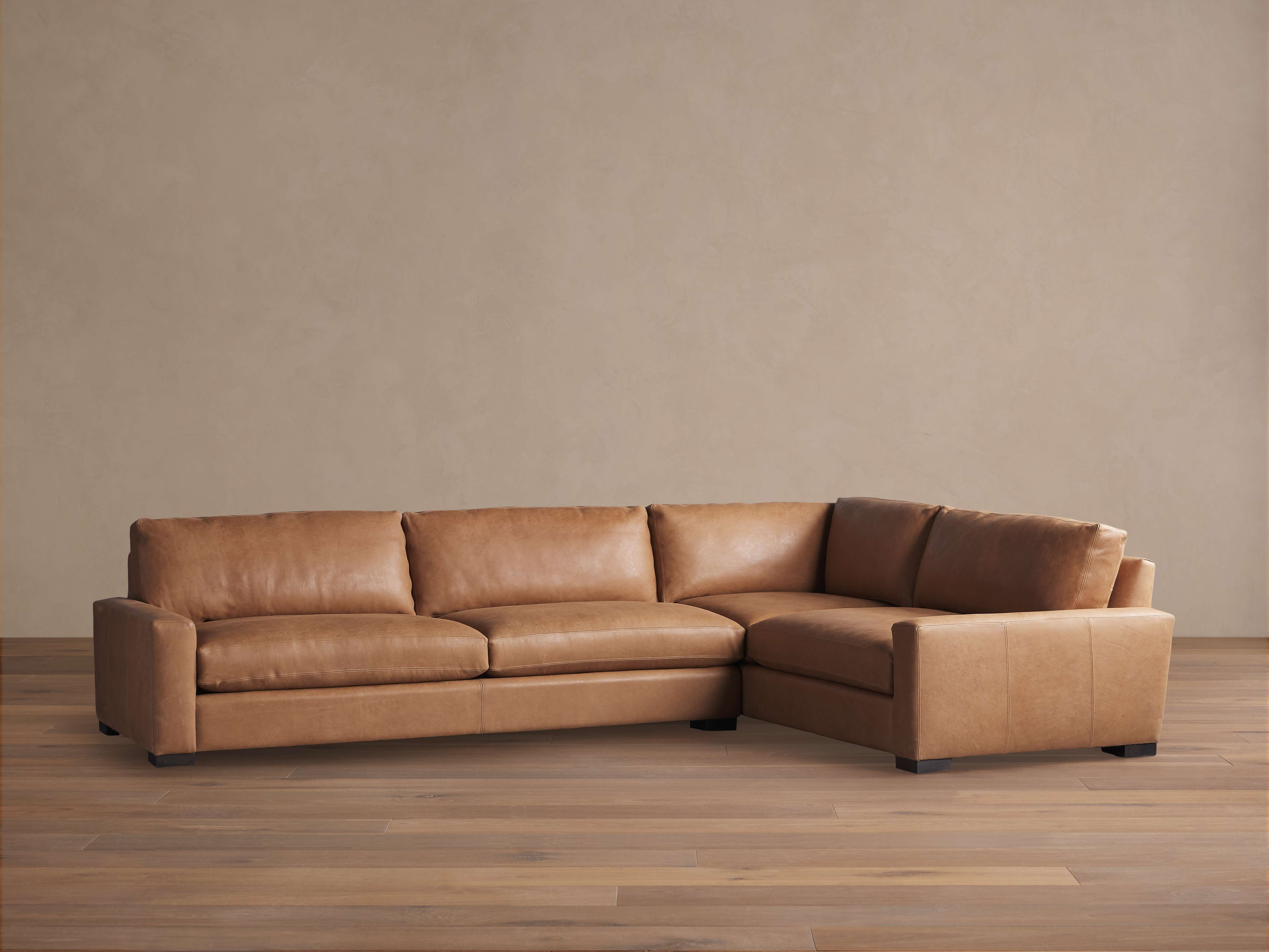 Remington Leather Two Piece Sectional