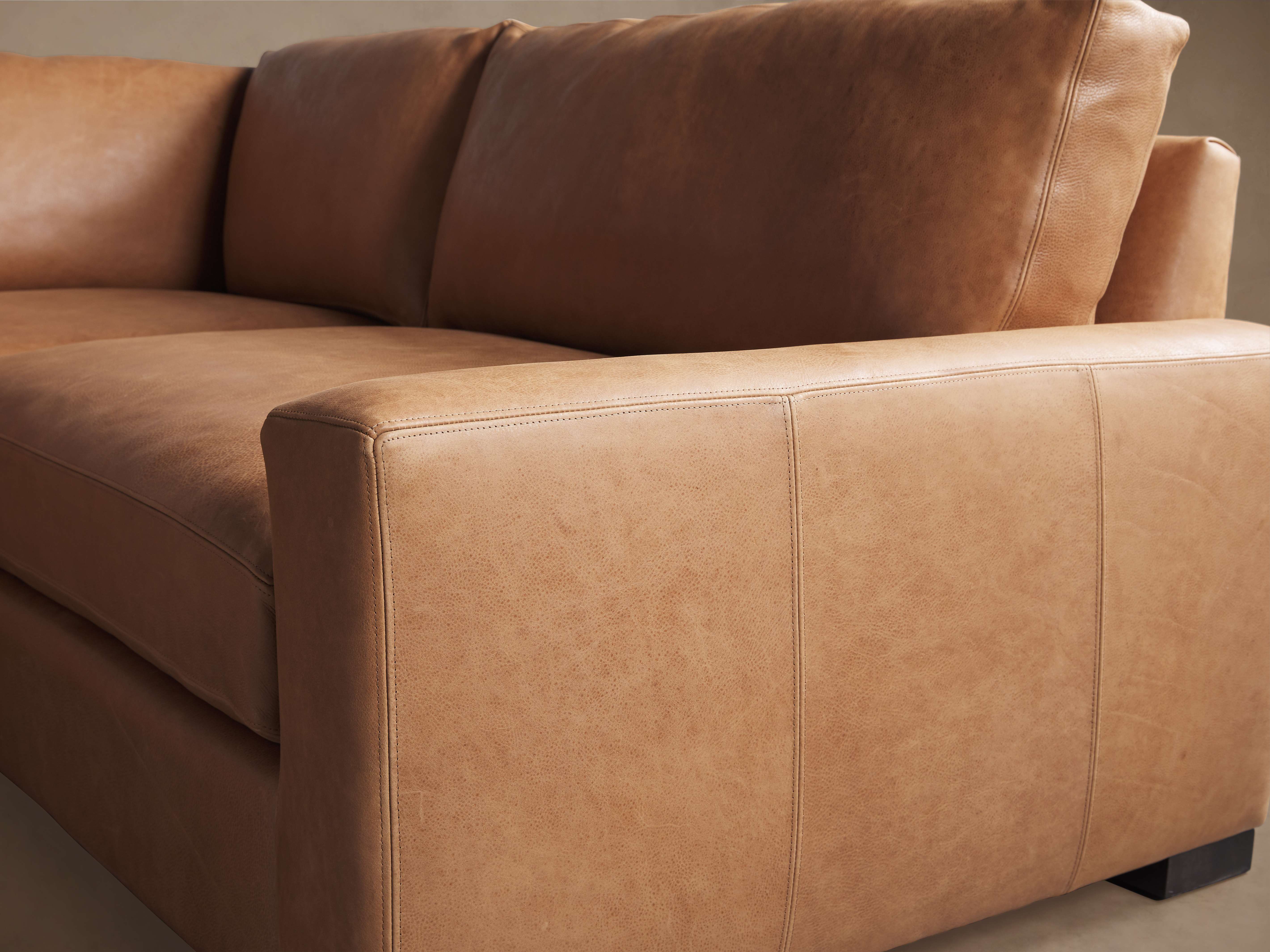 Remington Leather Two Piece Sectional