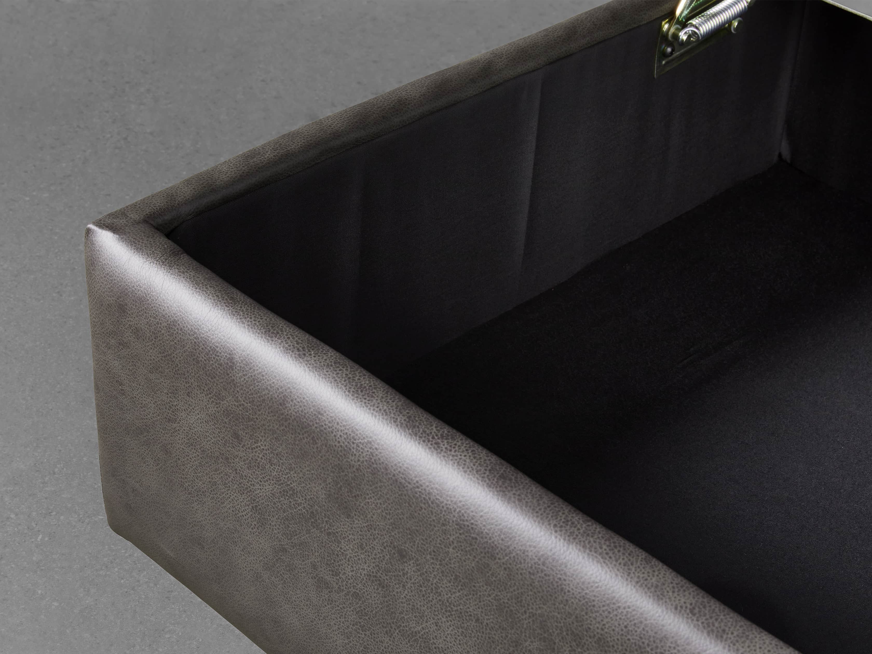 Arhaus Filmore Storage Ottoman - Thumbnail 5