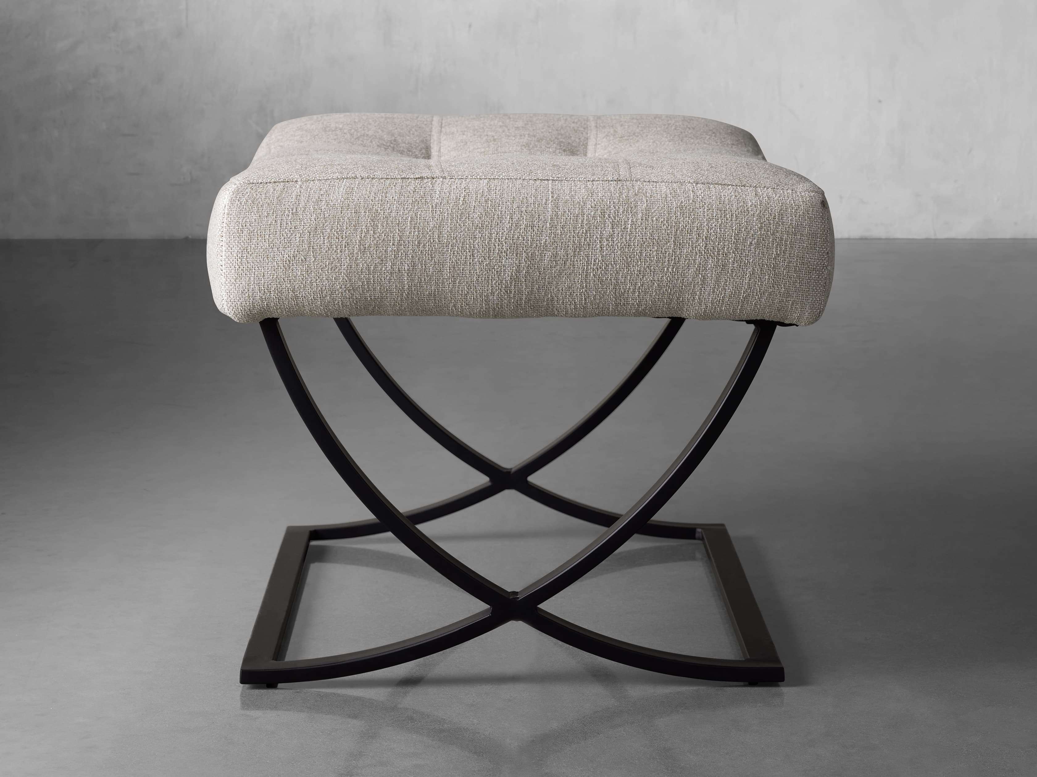 Arhaus Lloyd Ottoman - Thumbnail 3