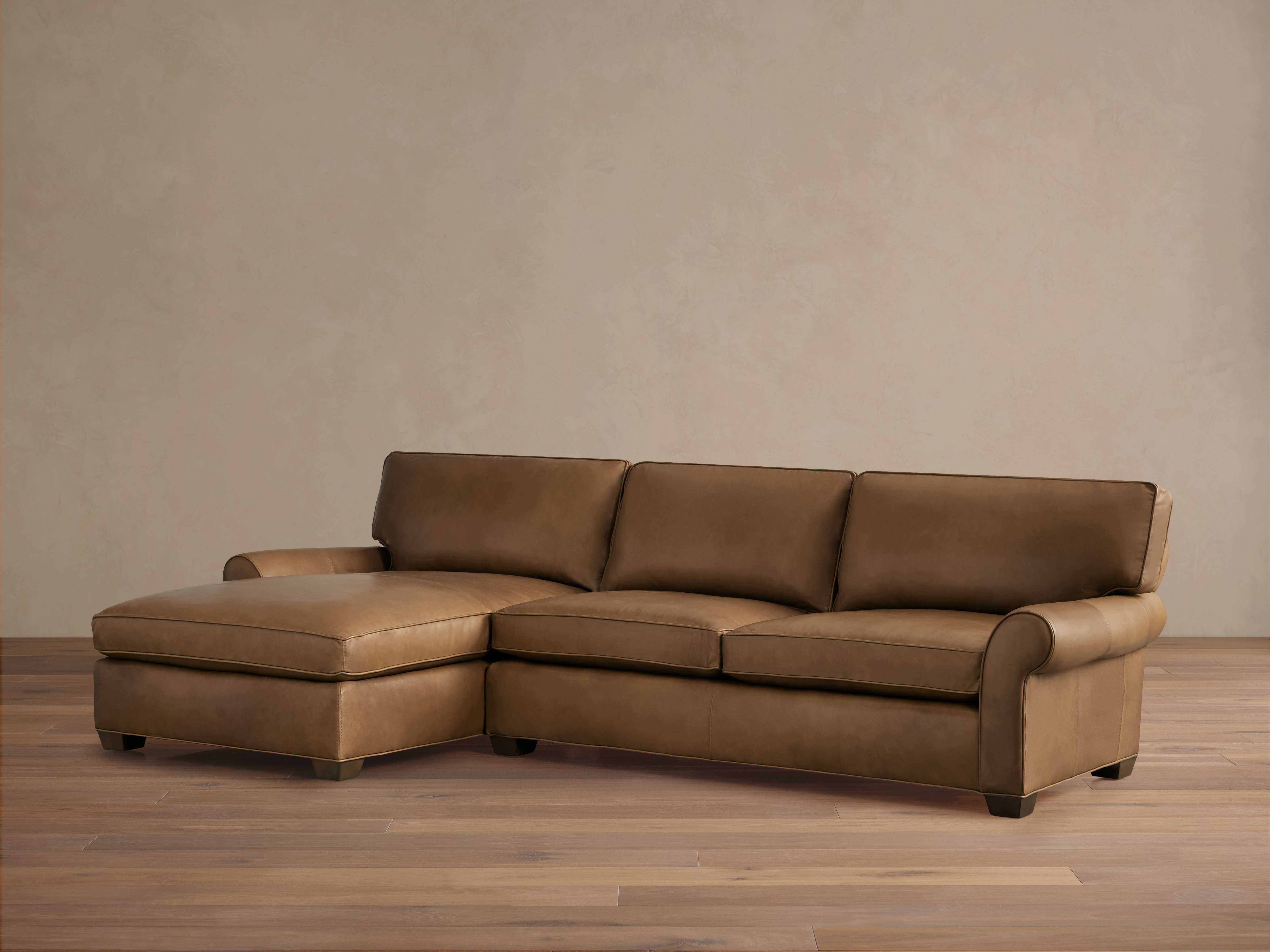 Colby Leather Two-Piece Chaise Sectional – Arhaus