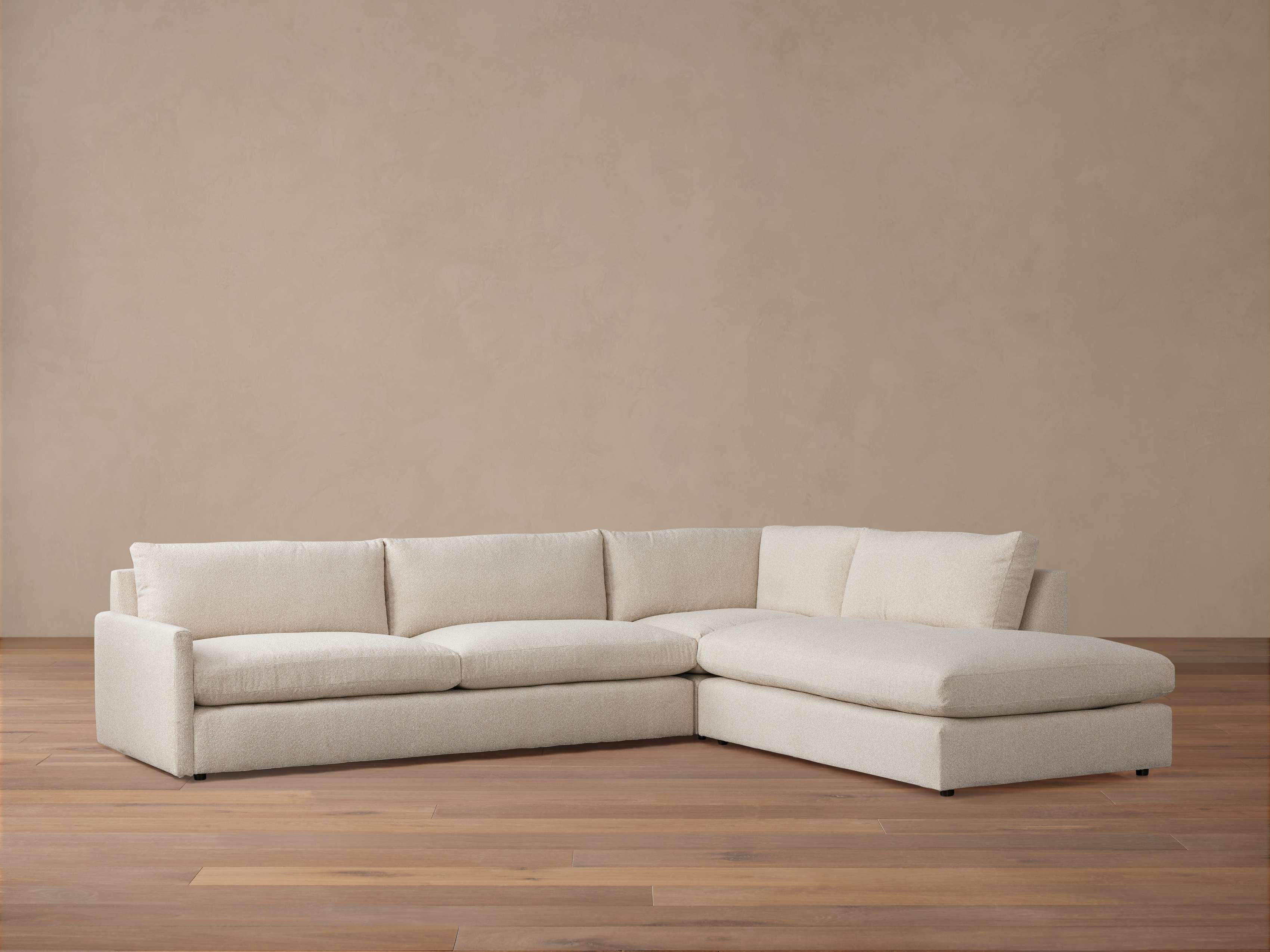 Kipton Three Piece Bumper Sectional