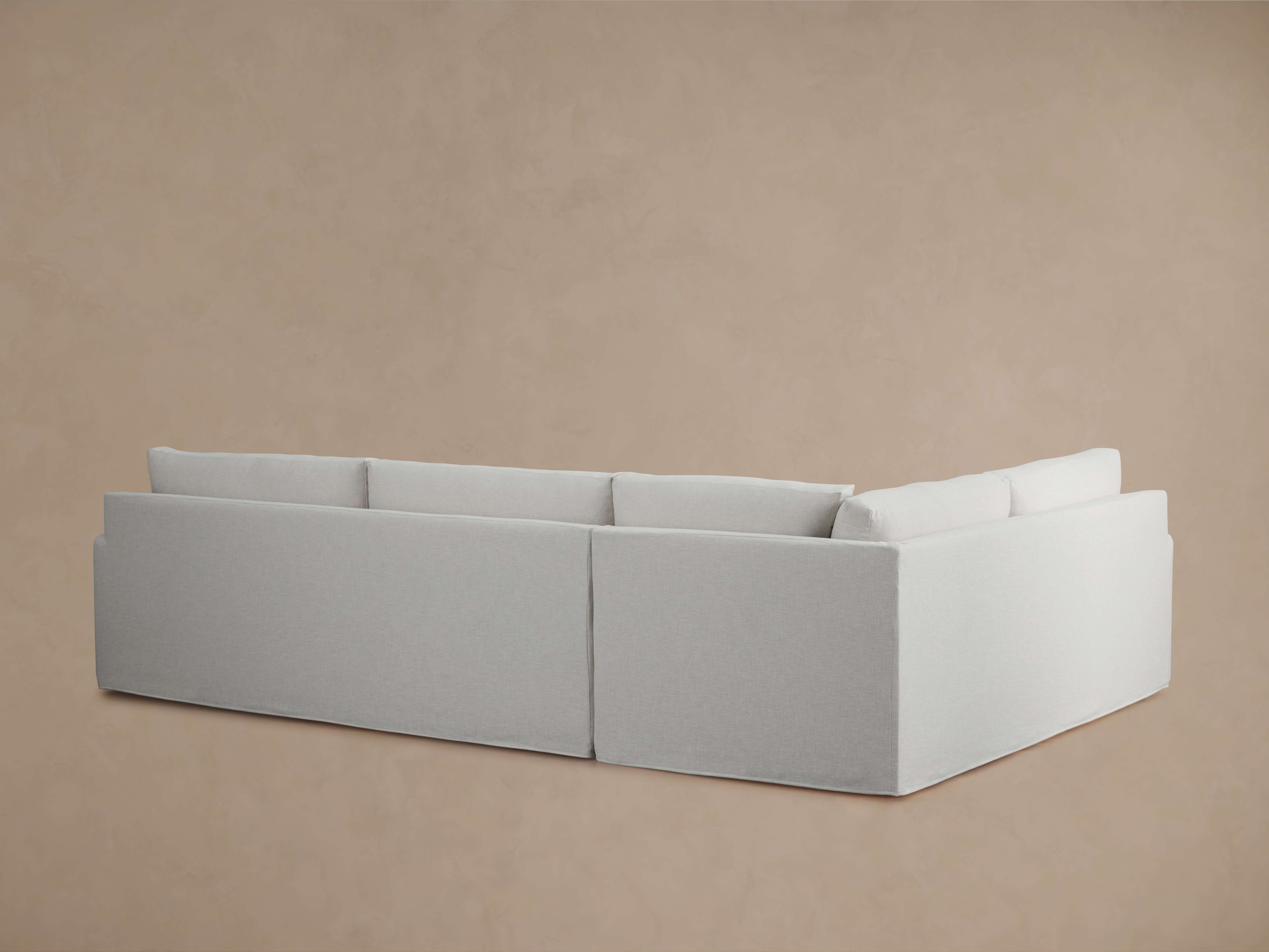 Kipton Slipcovered Two-Piece Sectional - Thumbnail 3